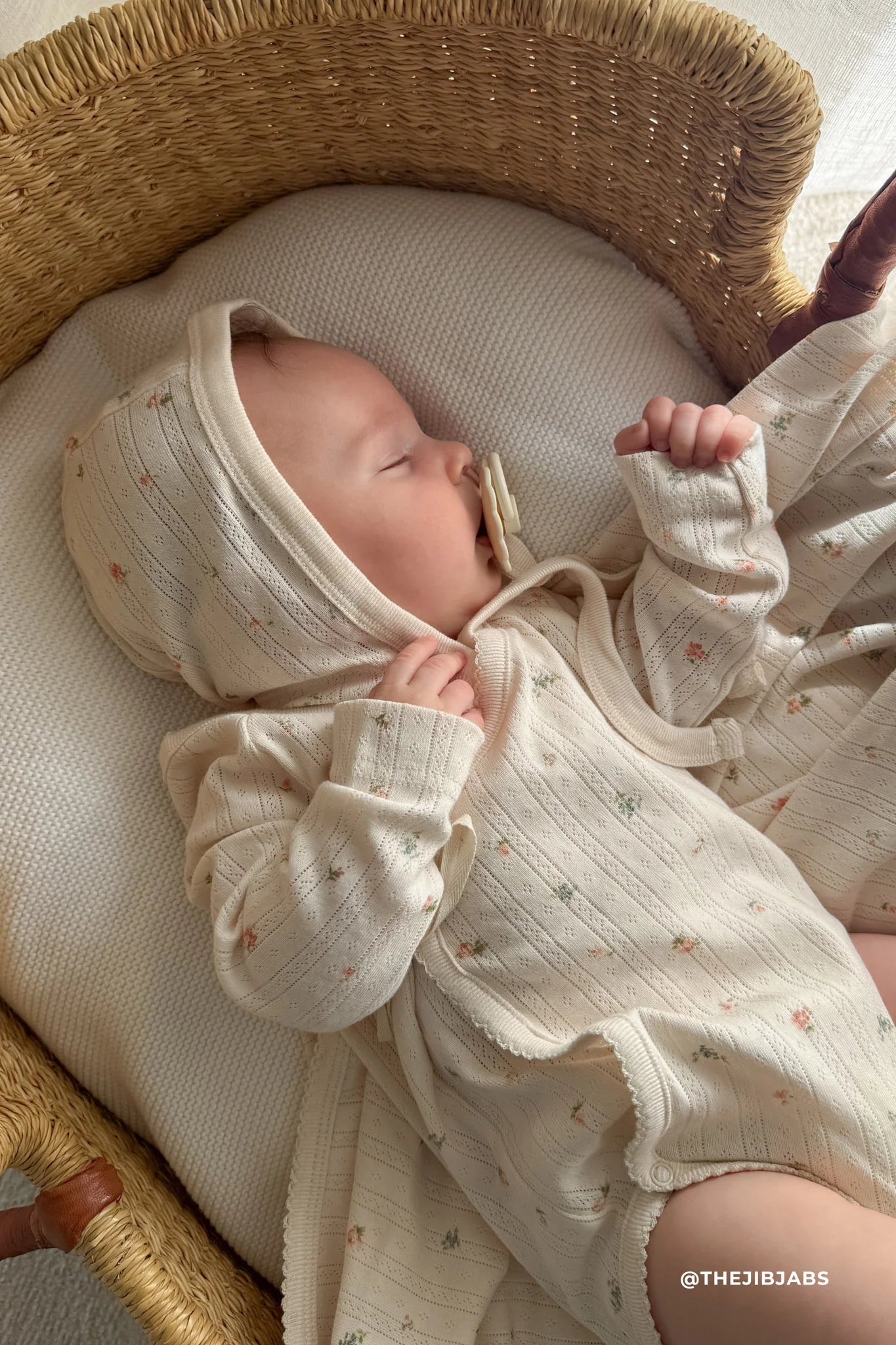 Organic Cotton Pointelle Bonnet Sweet Magnolia Simple - Twinkle Twinkle Little One
