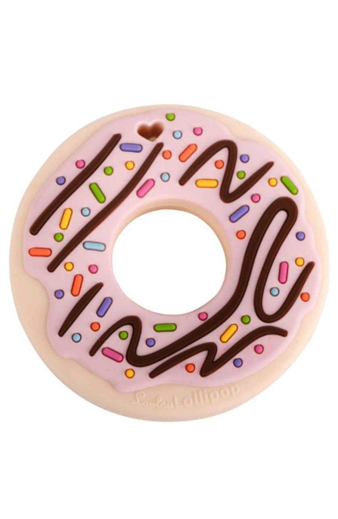 Silicone Teether Single - Pink Donut - Twinkle Twinkle Little One