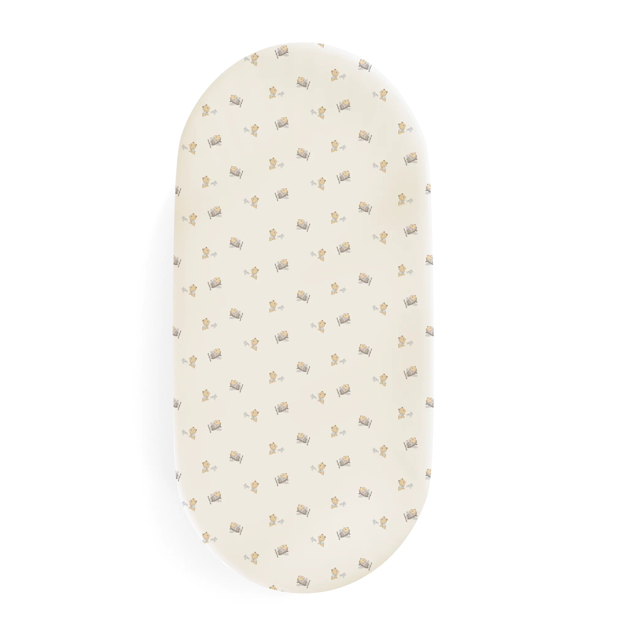 BASSINET SHEET / CHANGING PAD COVER - AIRPLANE BEAR - Twinkle Twinkle Little One