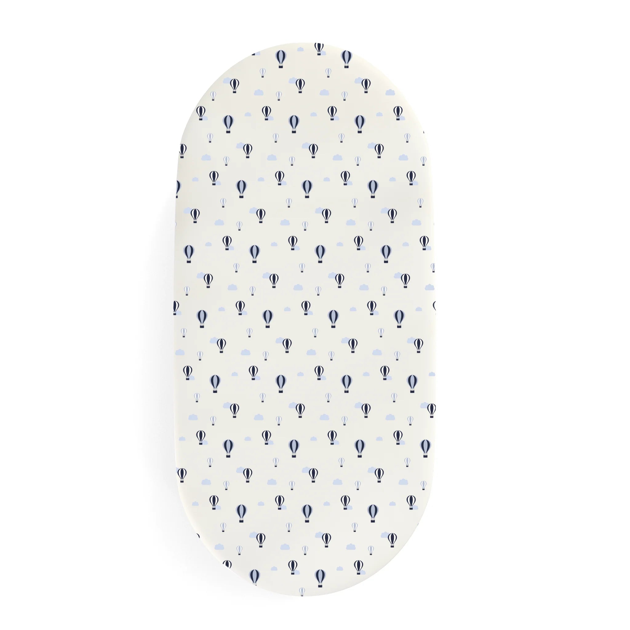 BASSINET SHEET / CHANGING PAD COVER - BALLOONS AND CLOUDS