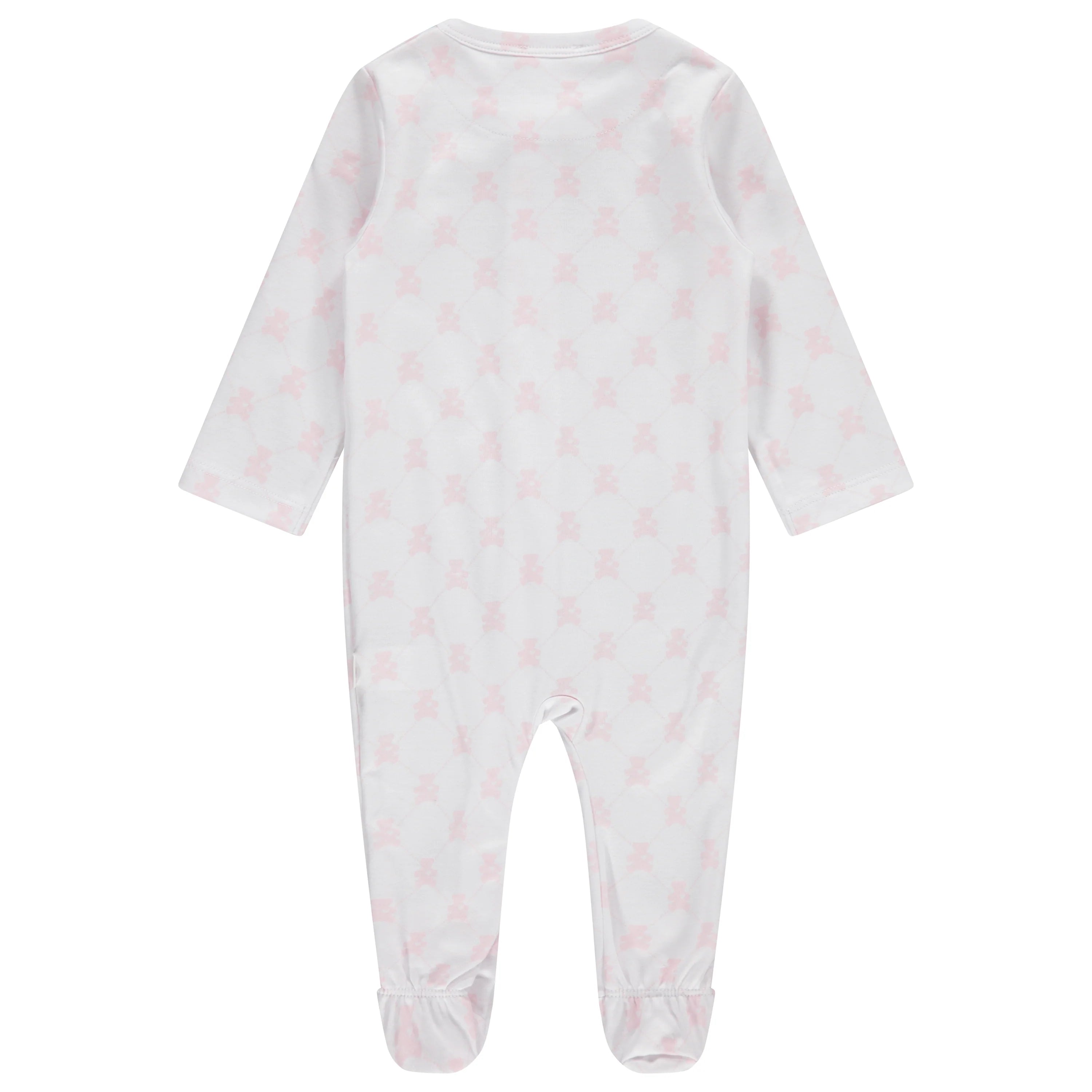 ZIPPER FOOTIE - TEDDY BEAR PINK - Twinkle Twinkle Little One
