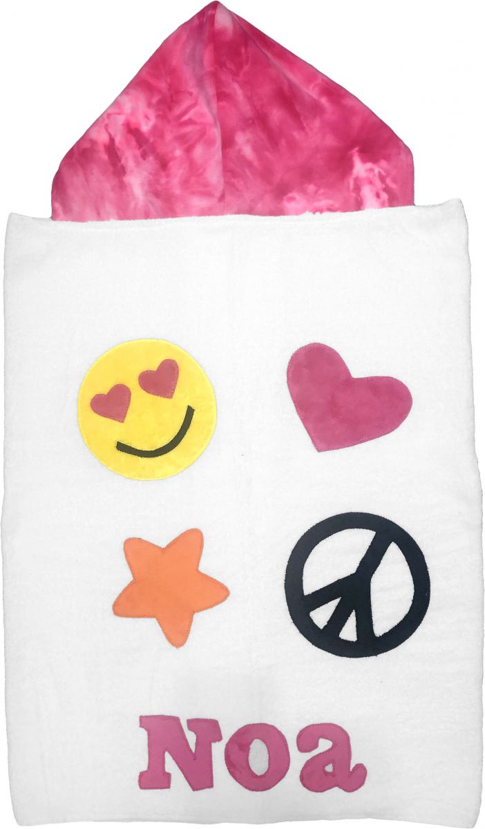 Peace & Love Hooded Towel