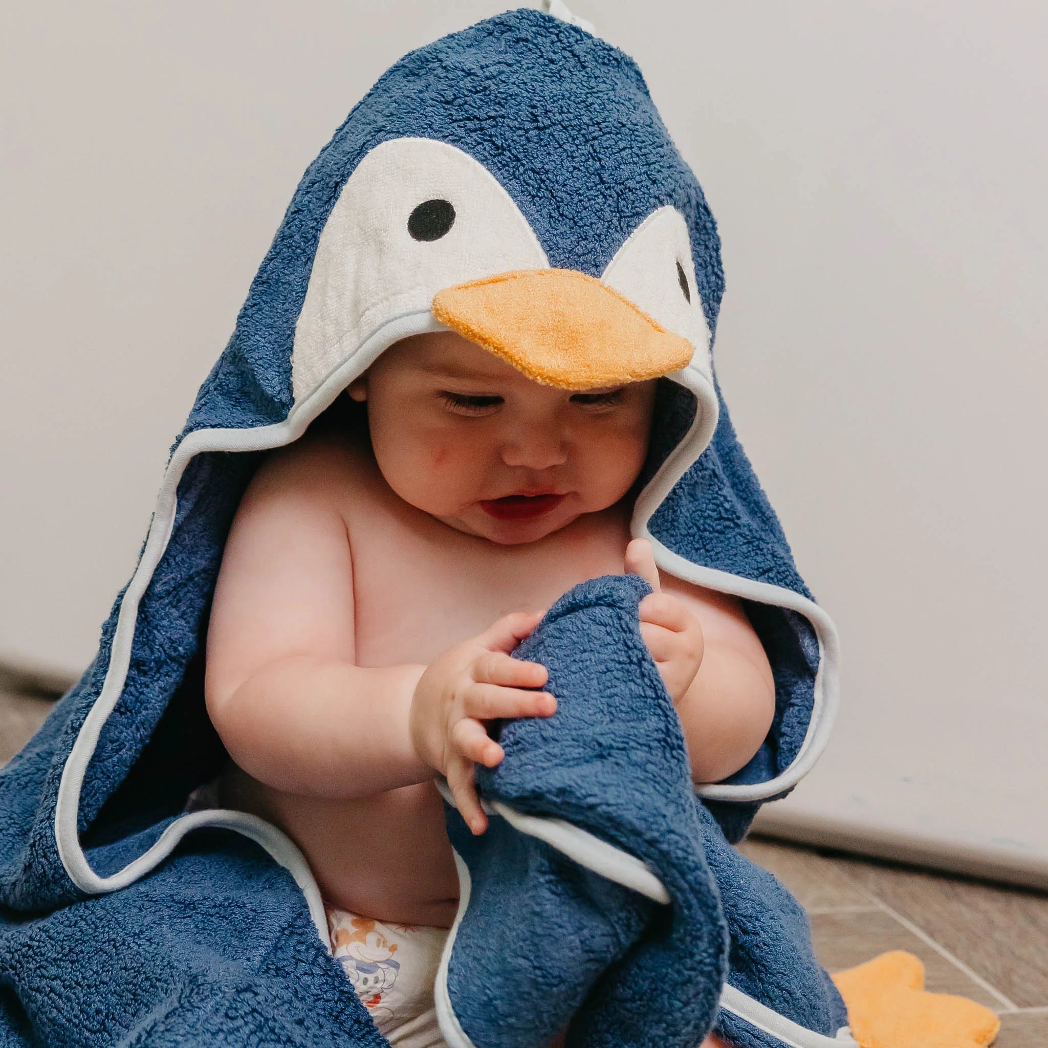 Pebbles Character Bamboo Hooded Towel - Twinkle Twinkle Little One