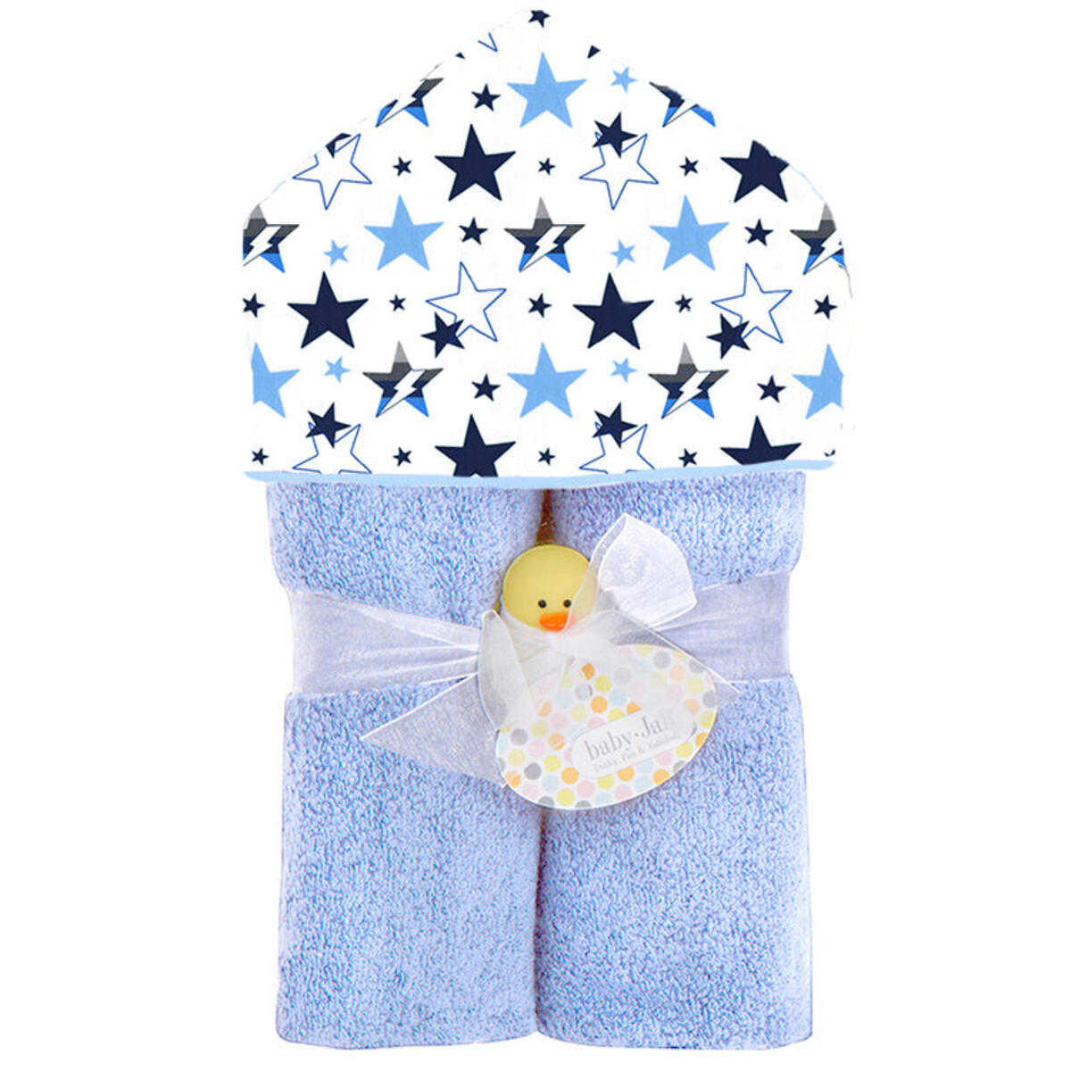 Starlight Blue Plush Deluxe Hooded Towel - Twinkle Twinkle Little One