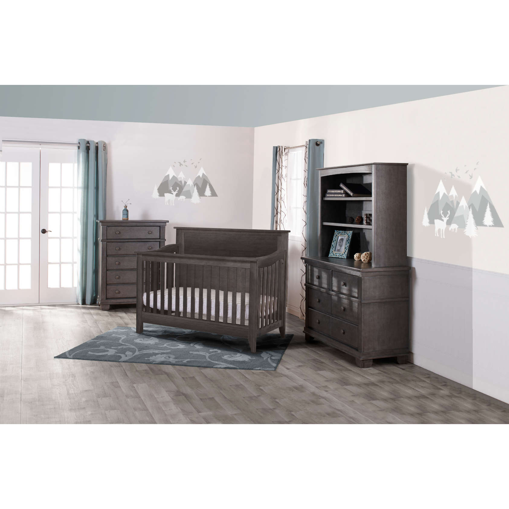 Pali Modena Floor Bookcase / Hutch - Twinkle Twinkle Little One