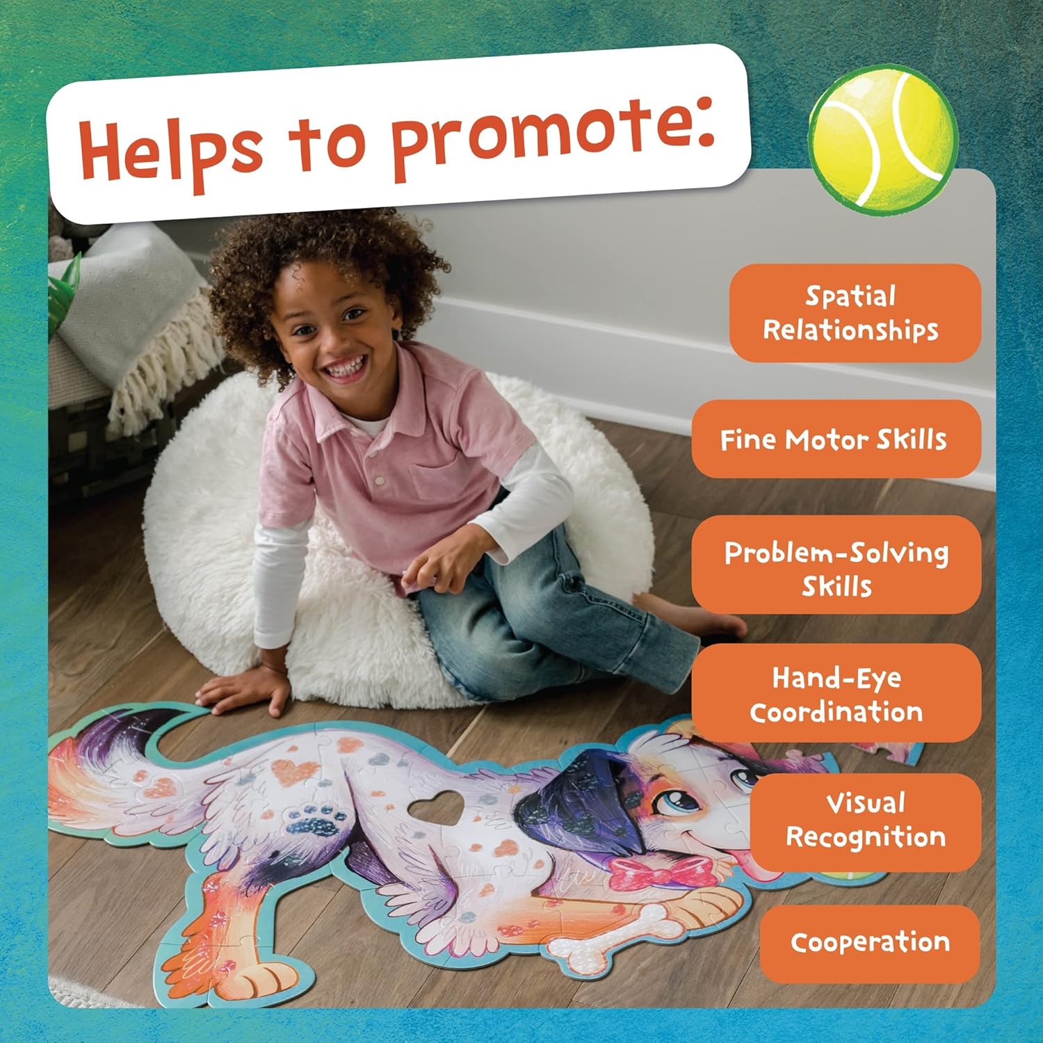 Puppy Floor Puzzle 43 Pieces - Twinkle Twinkle Little One