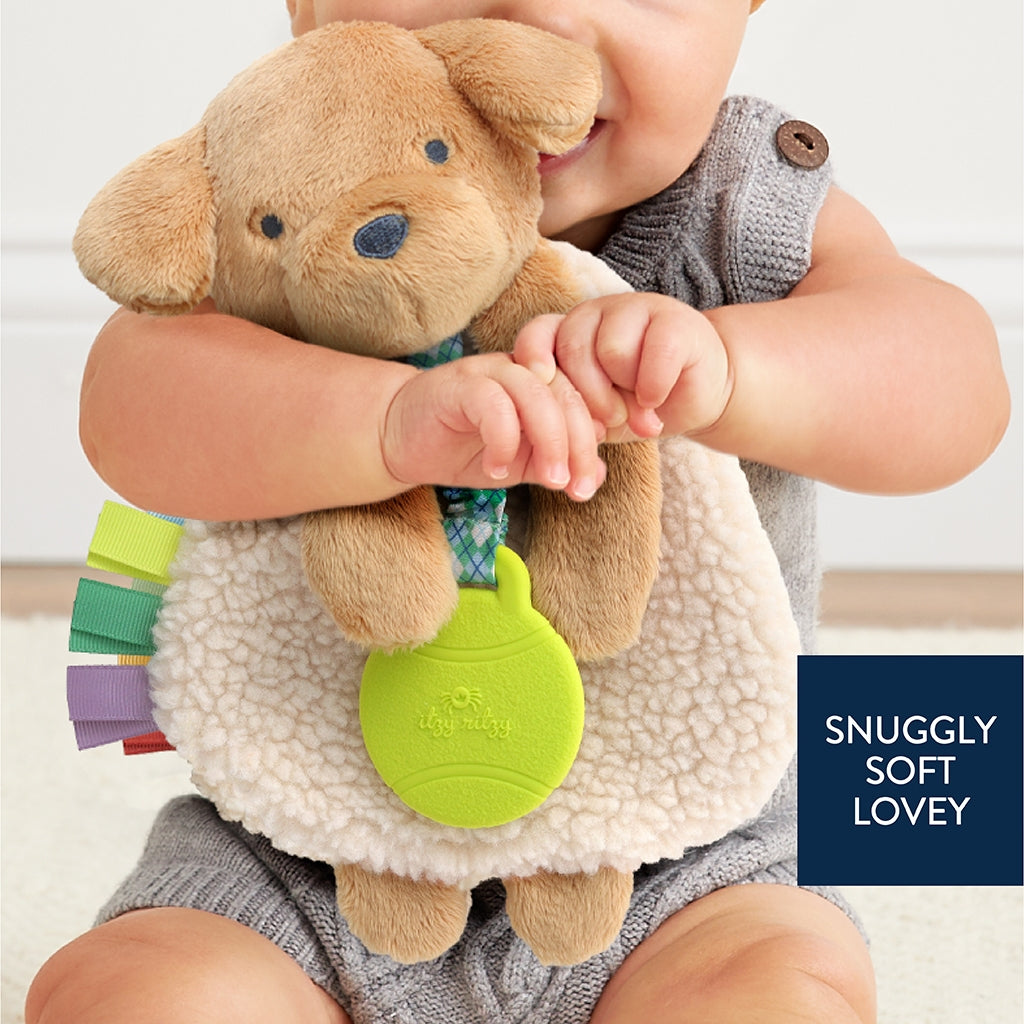 Itzy Lovey™ Plush And Teether Toy - Puppy - Twinkle Twinkle Little One