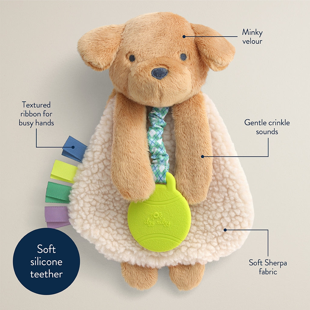 Itzy Lovey™ Plush And Teether Toy - Puppy - Twinkle Twinkle Little One