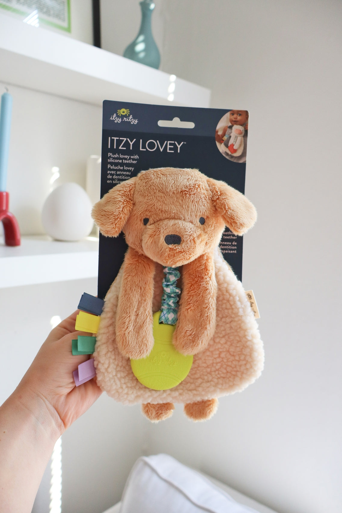 Itzy Lovey™ Plush And Teether Toy - Puppy - Twinkle Twinkle Little One
