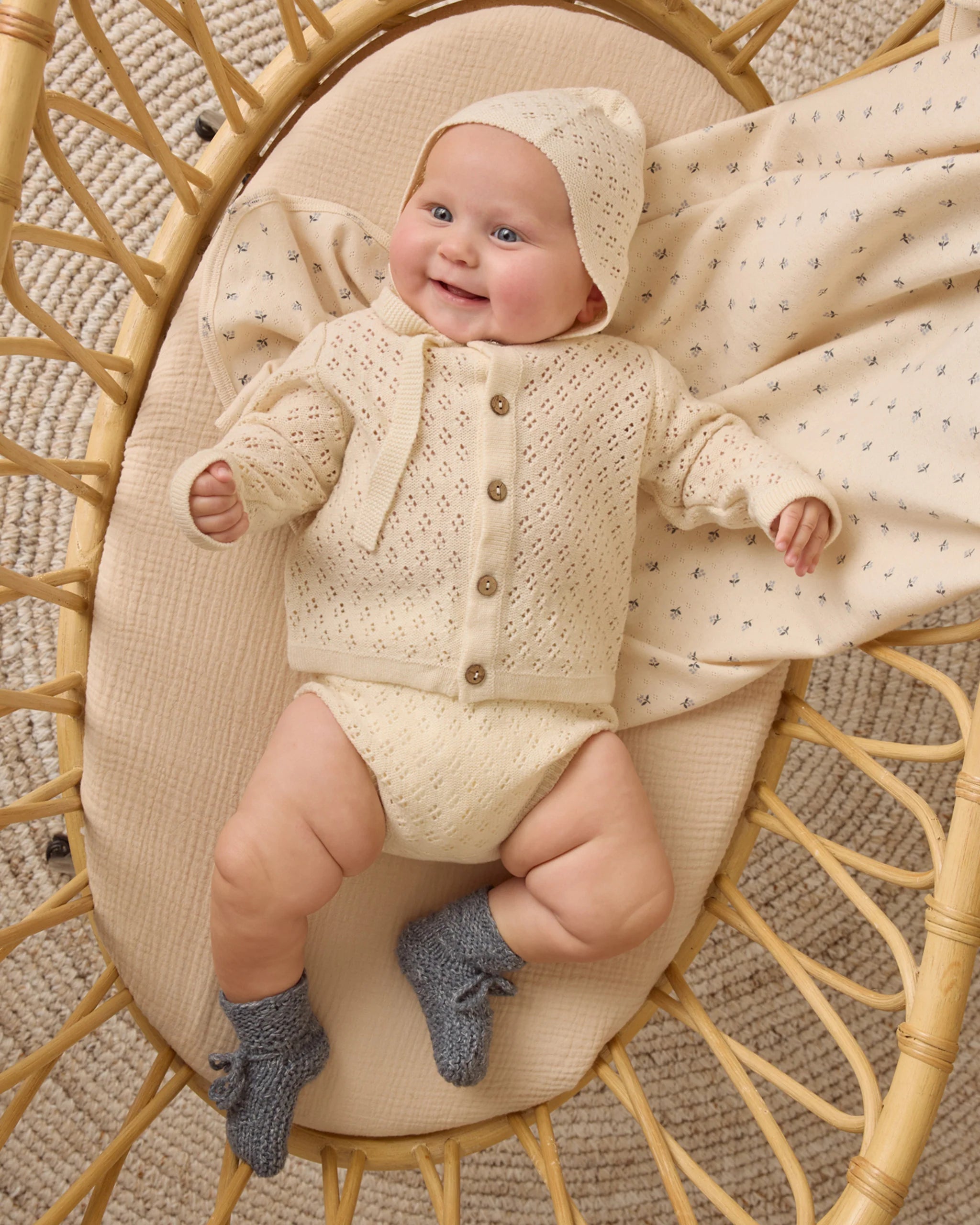 Knit Booties || Ocean - Twinkle Twinkle Little One