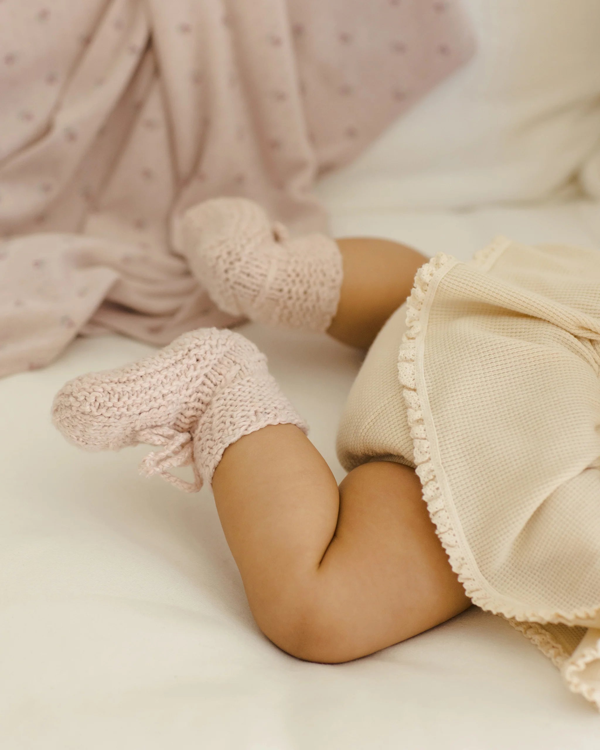 Knit Booties || Lilac - Twinkle Twinkle Little One