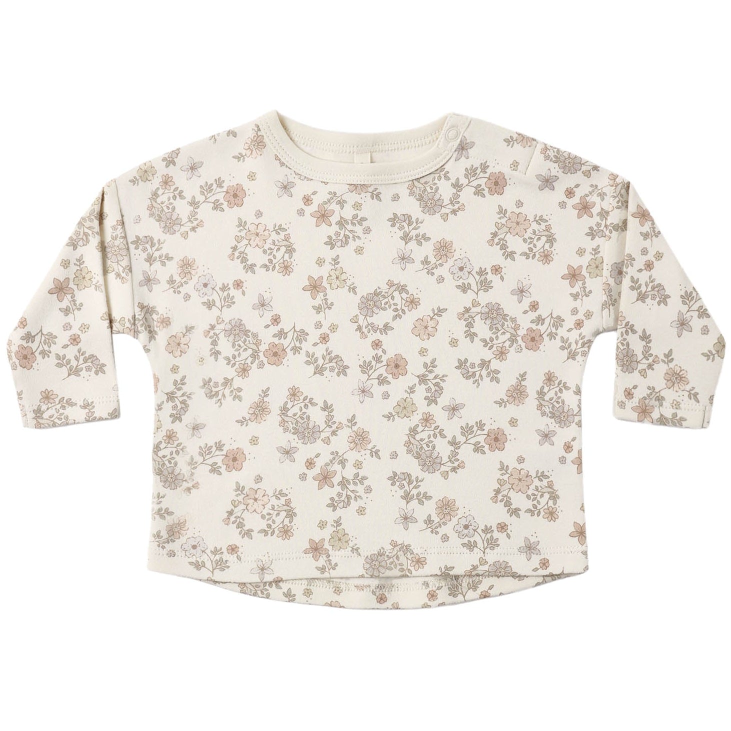 Quincy Mae Long Sleeve Tee || Floral Vine