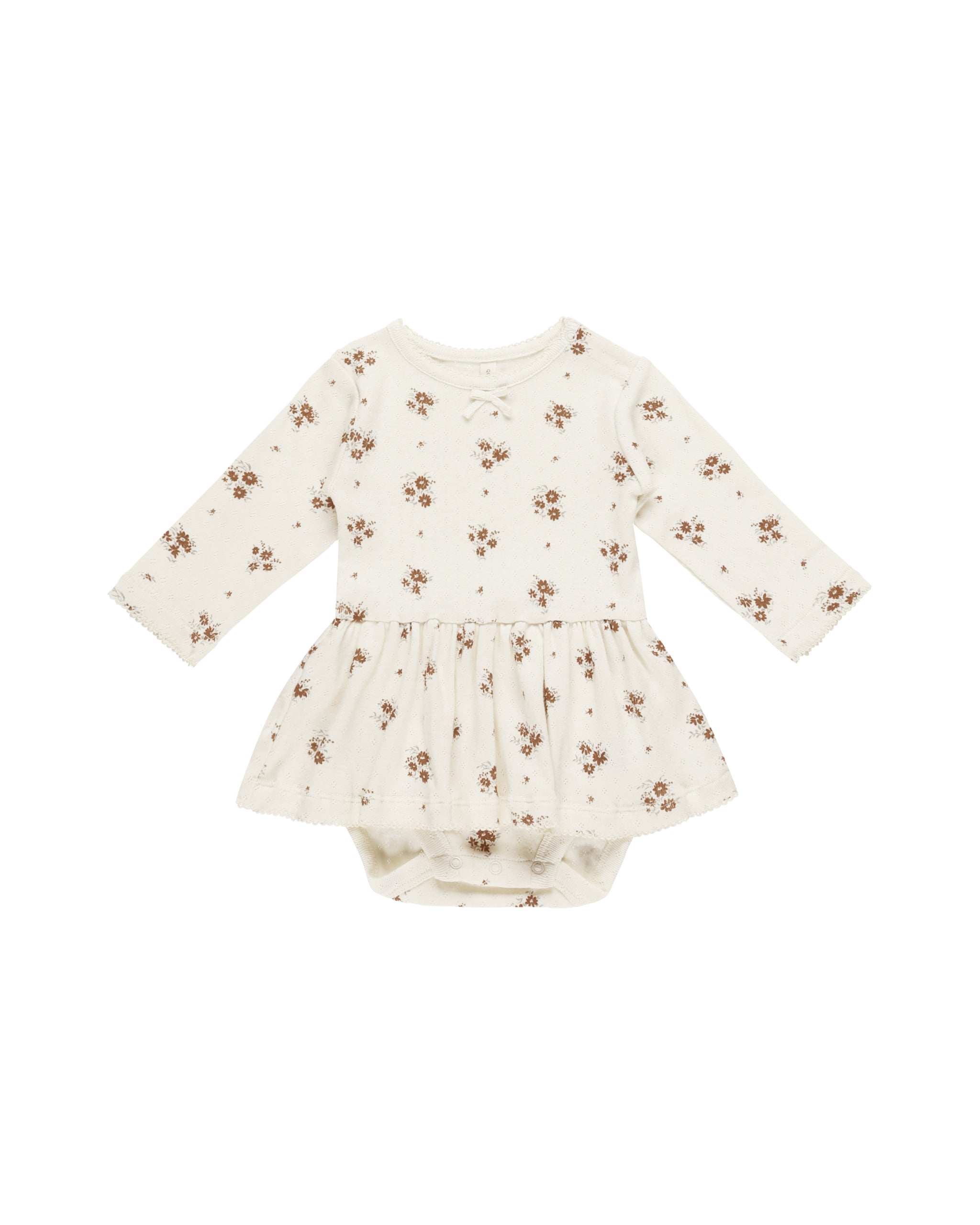 Pointelle Skirted Bodysuit - Autumn Floral - Twinkle Twinkle Little One