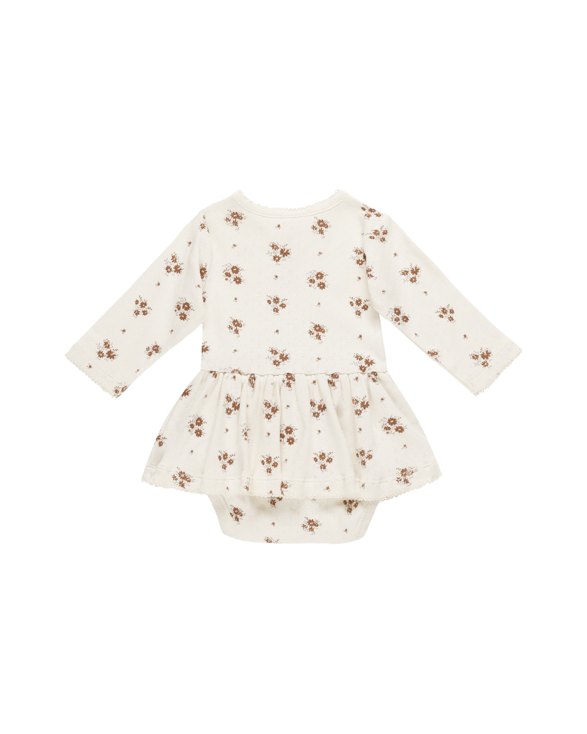 Pointelle Skirted Bodysuit - Autumn Floral - Twinkle Twinkle Little One