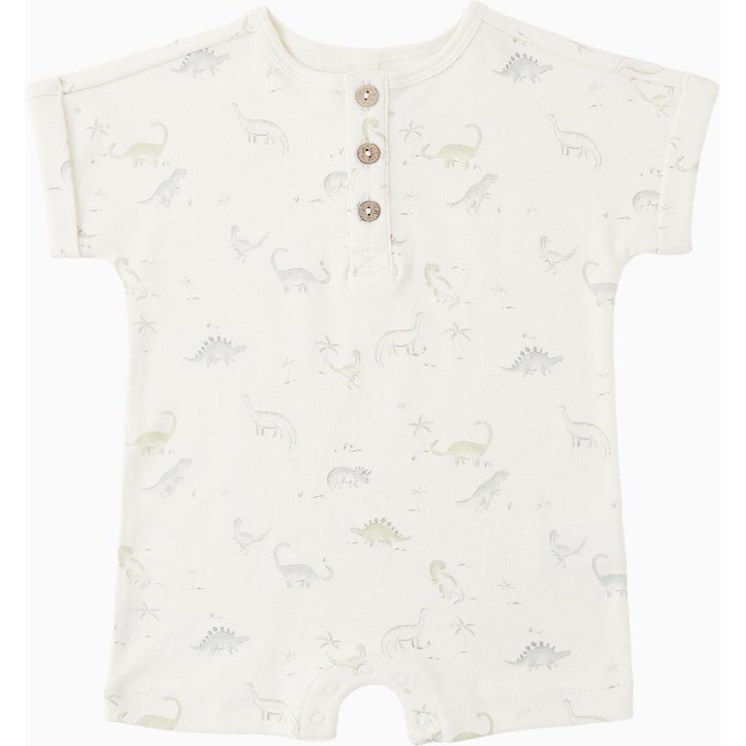 Quincy Mae Short Sleeve One-piece Dinosaur