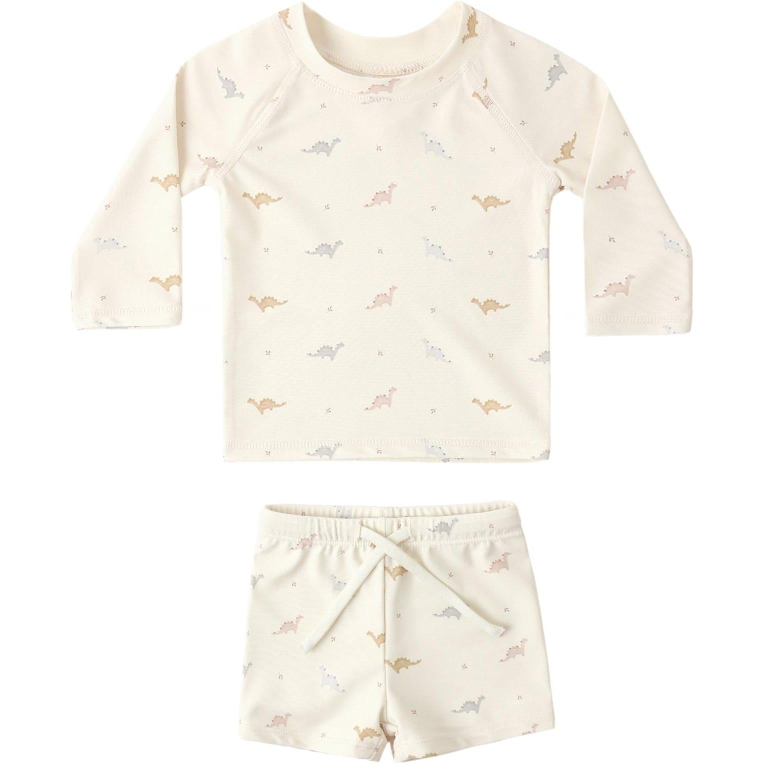 Quincy Mae Finn Rashguard + Short Set || Dino