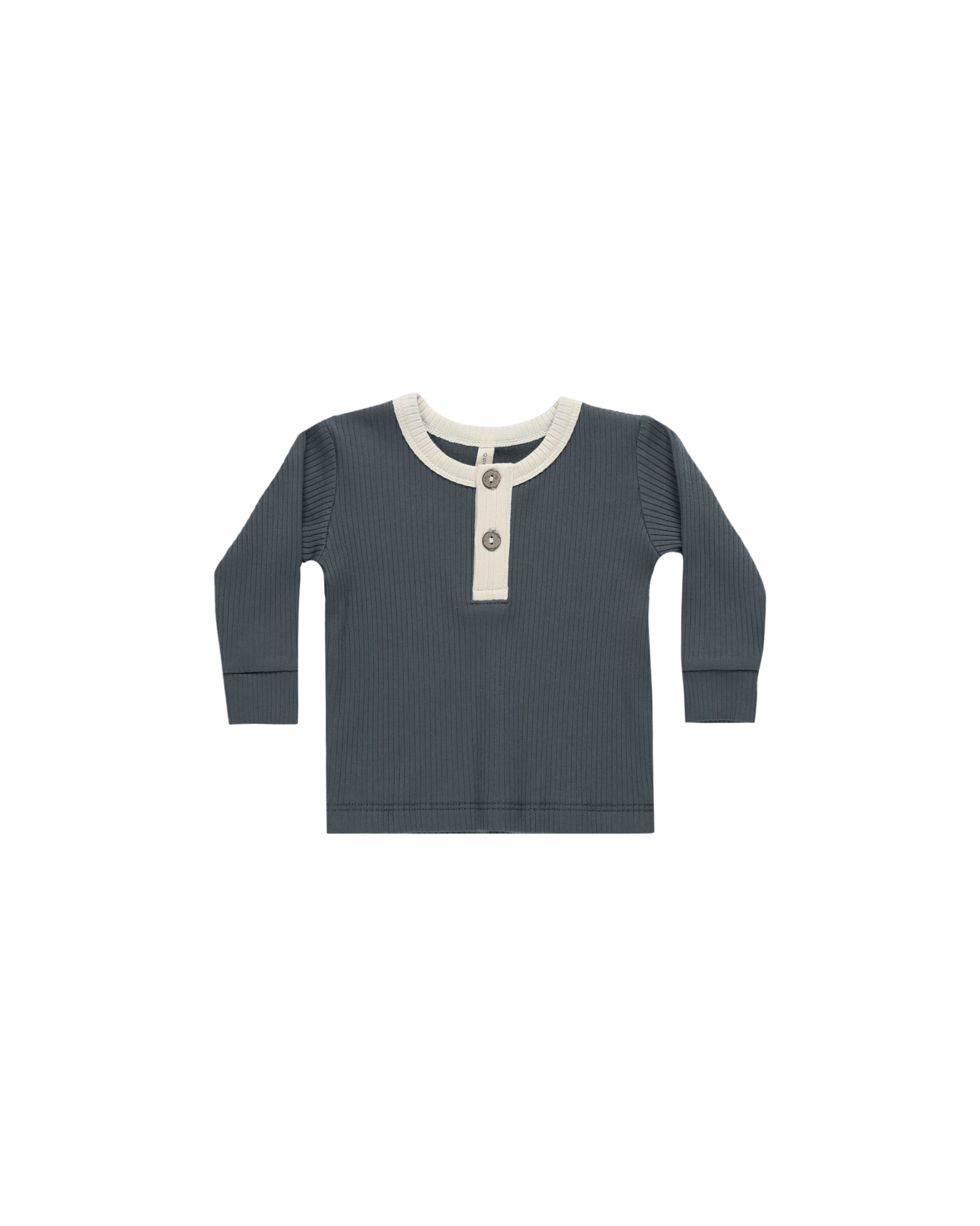 Ribbed Henley & Legging Set - Indigo - Twinkle Twinkle Little One