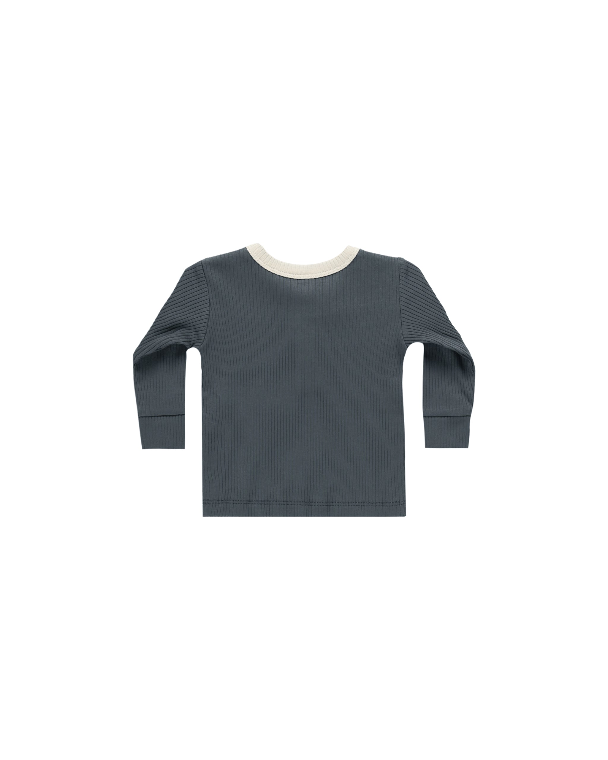 Ribbed Henley & Legging Set - Indigo - Twinkle Twinkle Little One