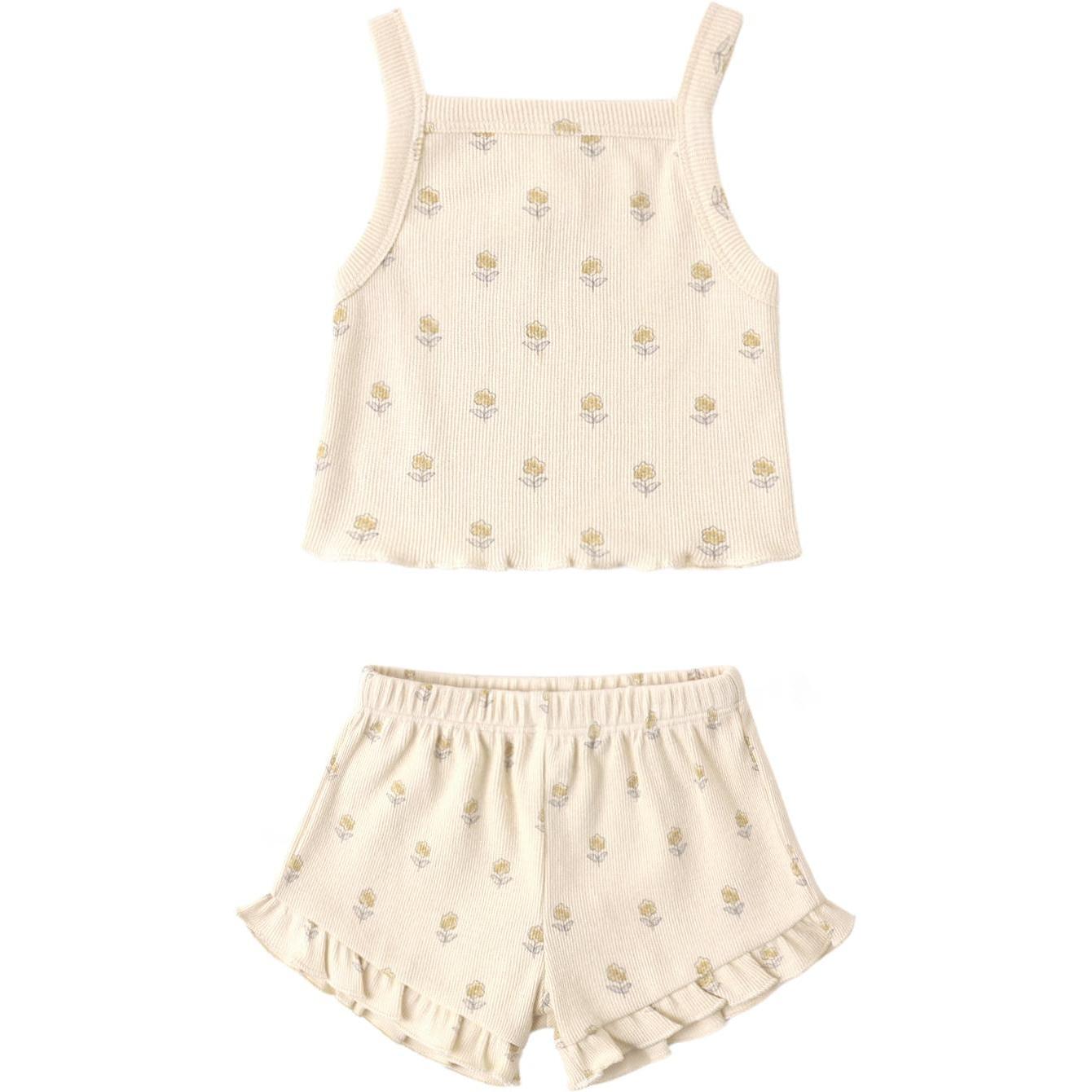 Quincy Mae Evie Tank + Shortie Set || Buttercup