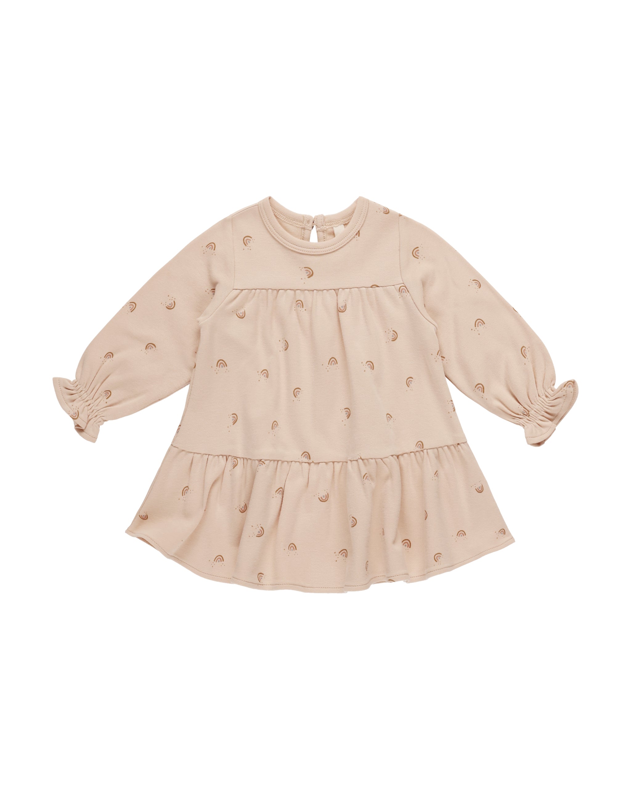 Tiered Jersey Dress - Rainbows - Twinkle Twinkle Little One