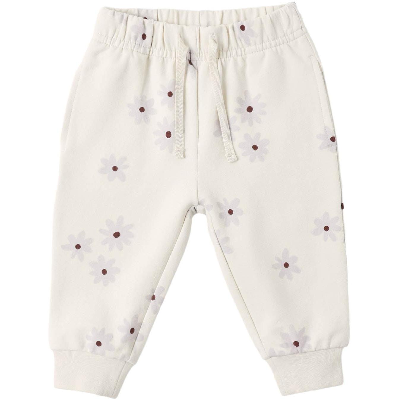 Quincy Mae Ruffle Fleece Sweatshirt & Relaxed Sweatpant || Blue Daisy