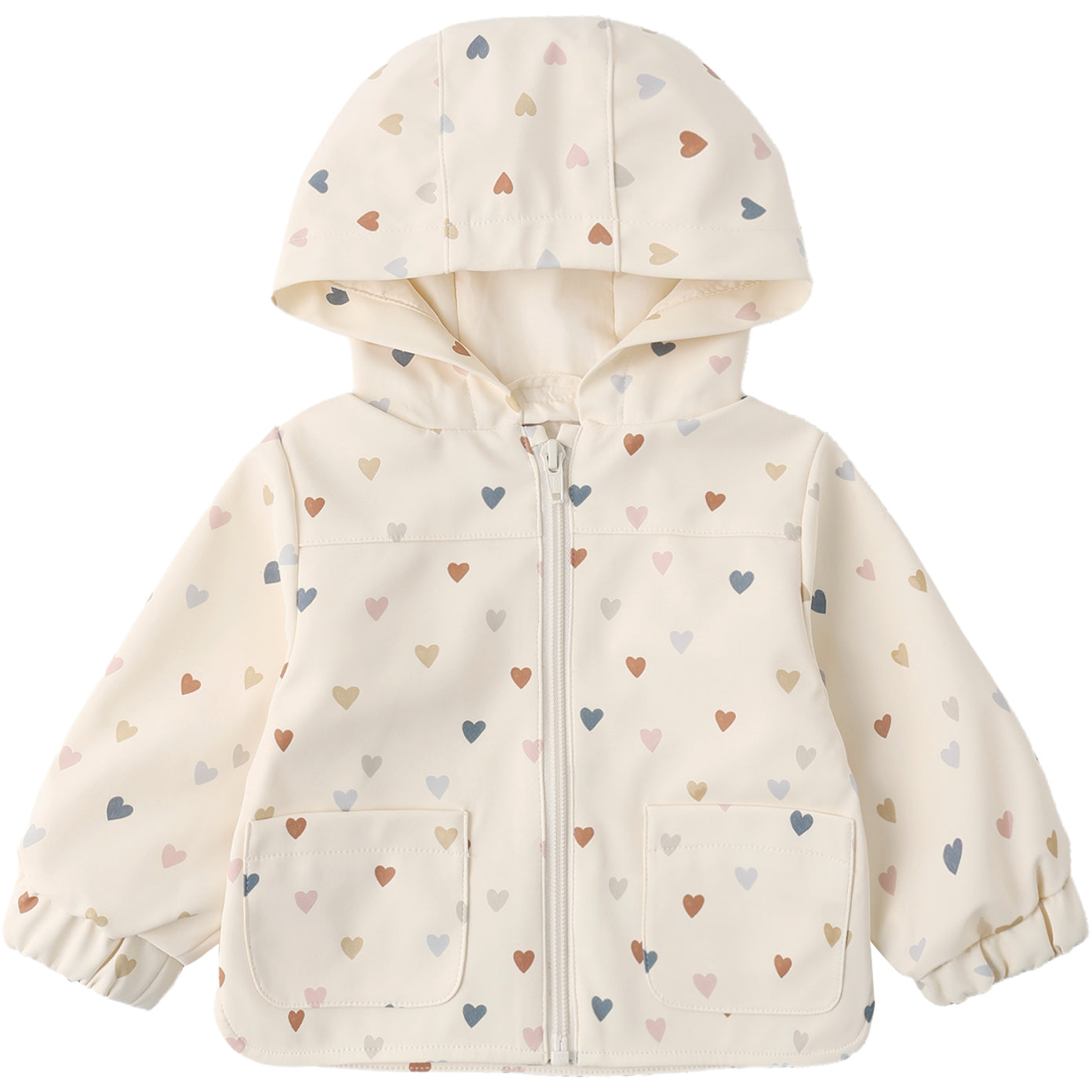 Quincy Mae Rain Coat || Confetti Heart Small
