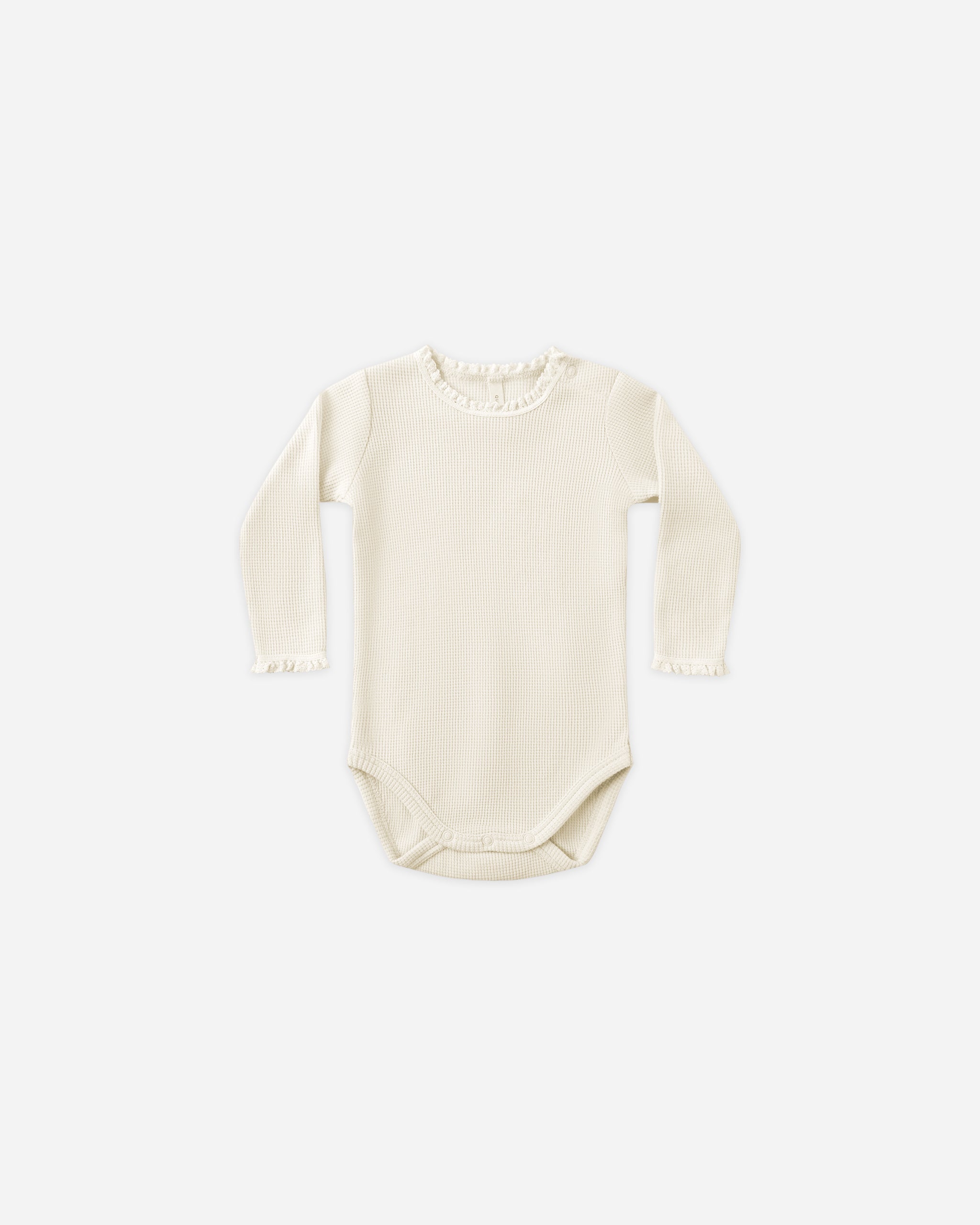 Waffle Long Sleeve Bodysuit || Natural - Twinkle Twinkle Little One