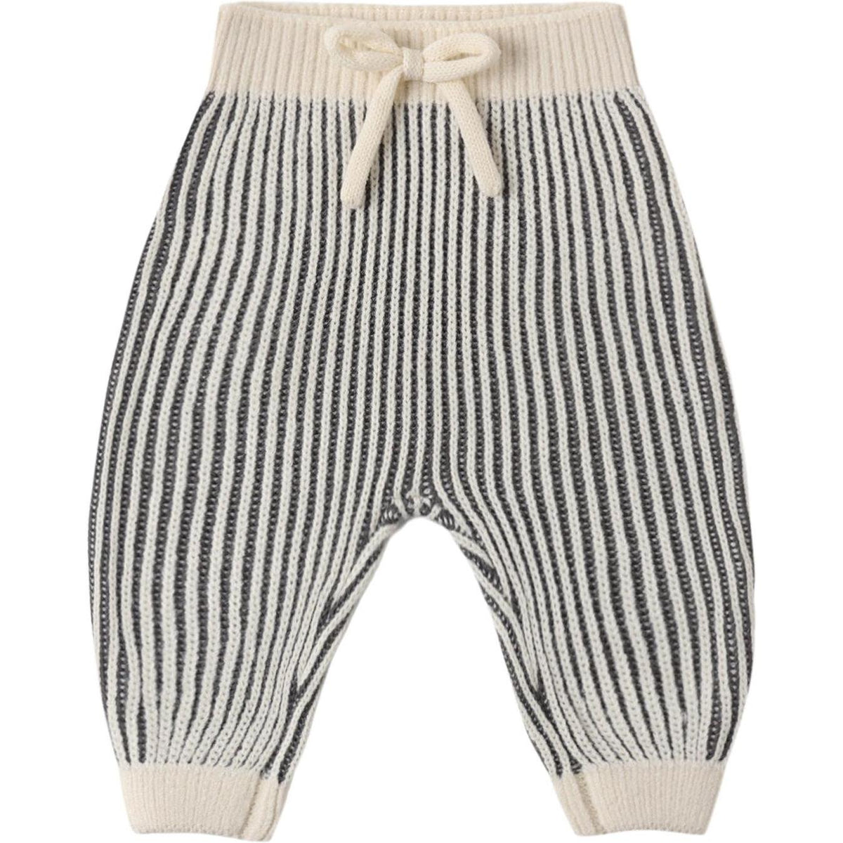 Quincy Mae Relaxed Knit Sweater & Chunky Knit Pant || Midnight Stripe