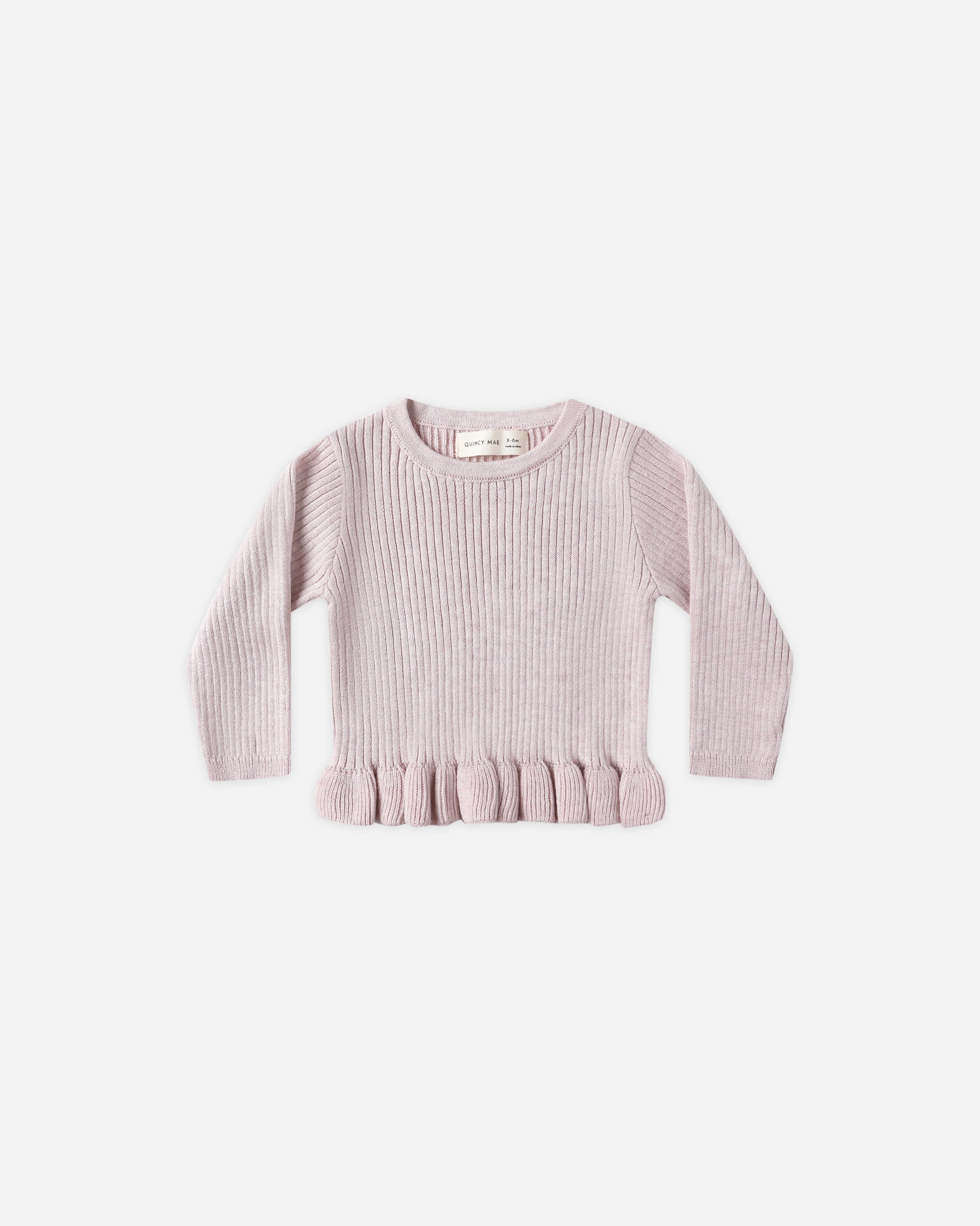 Rib Knit Peplum Top & Legging || Lilac - Twinkle Twinkle Little One