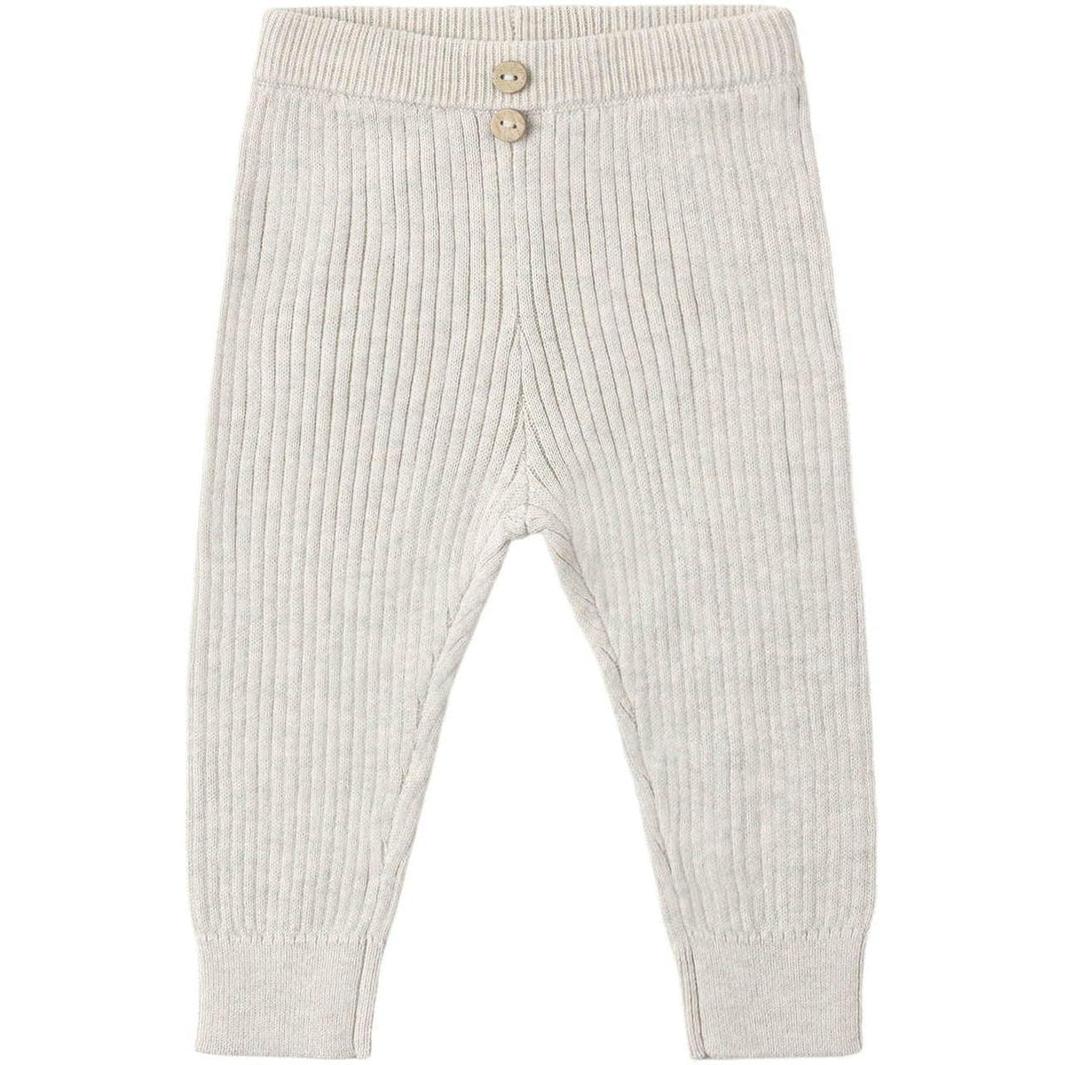 Quincy Mae Rib Knit Legging || Heathered Oatmeal