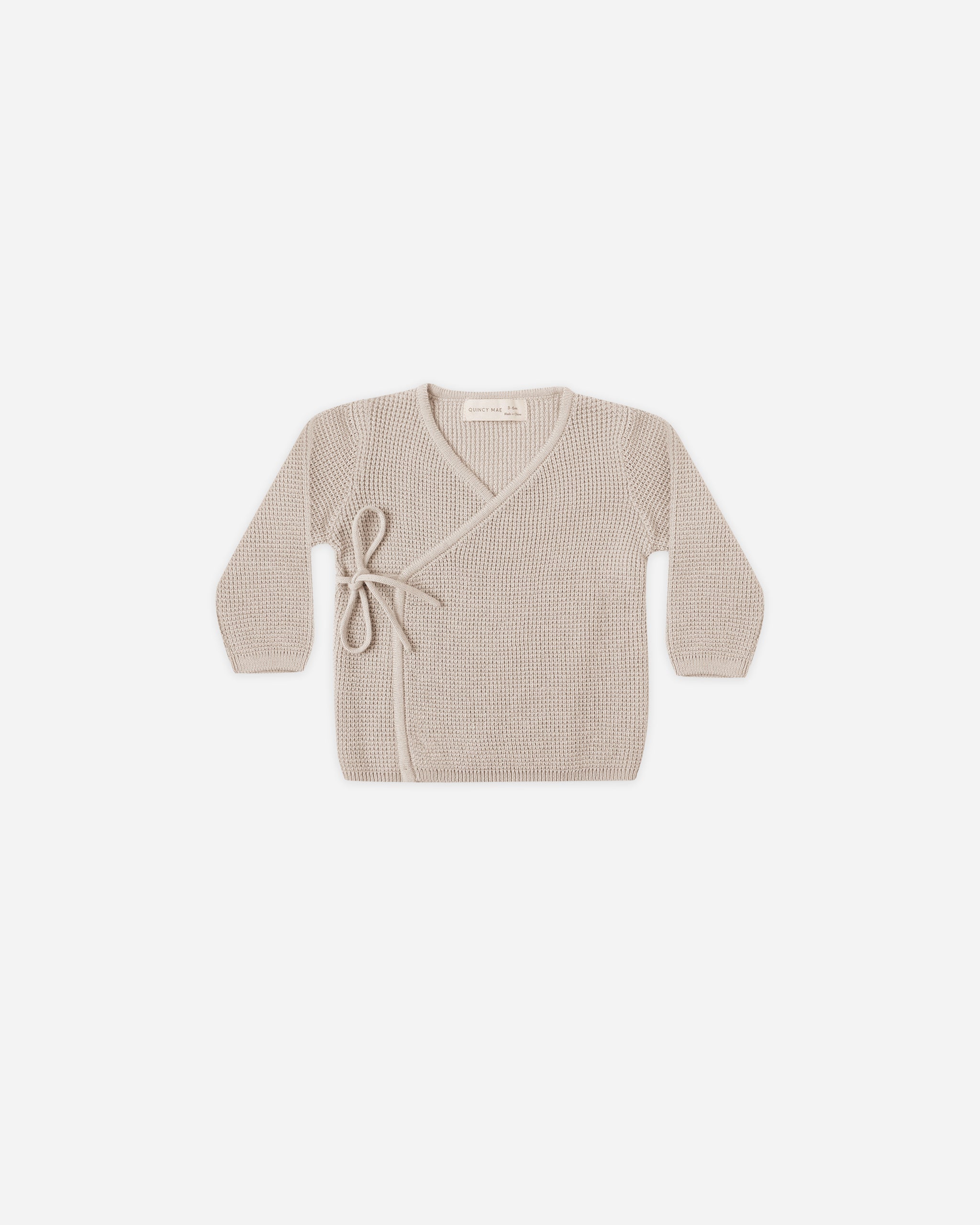 Newborn Knit Wrap Top || Oat - Twinkle Twinkle Little One