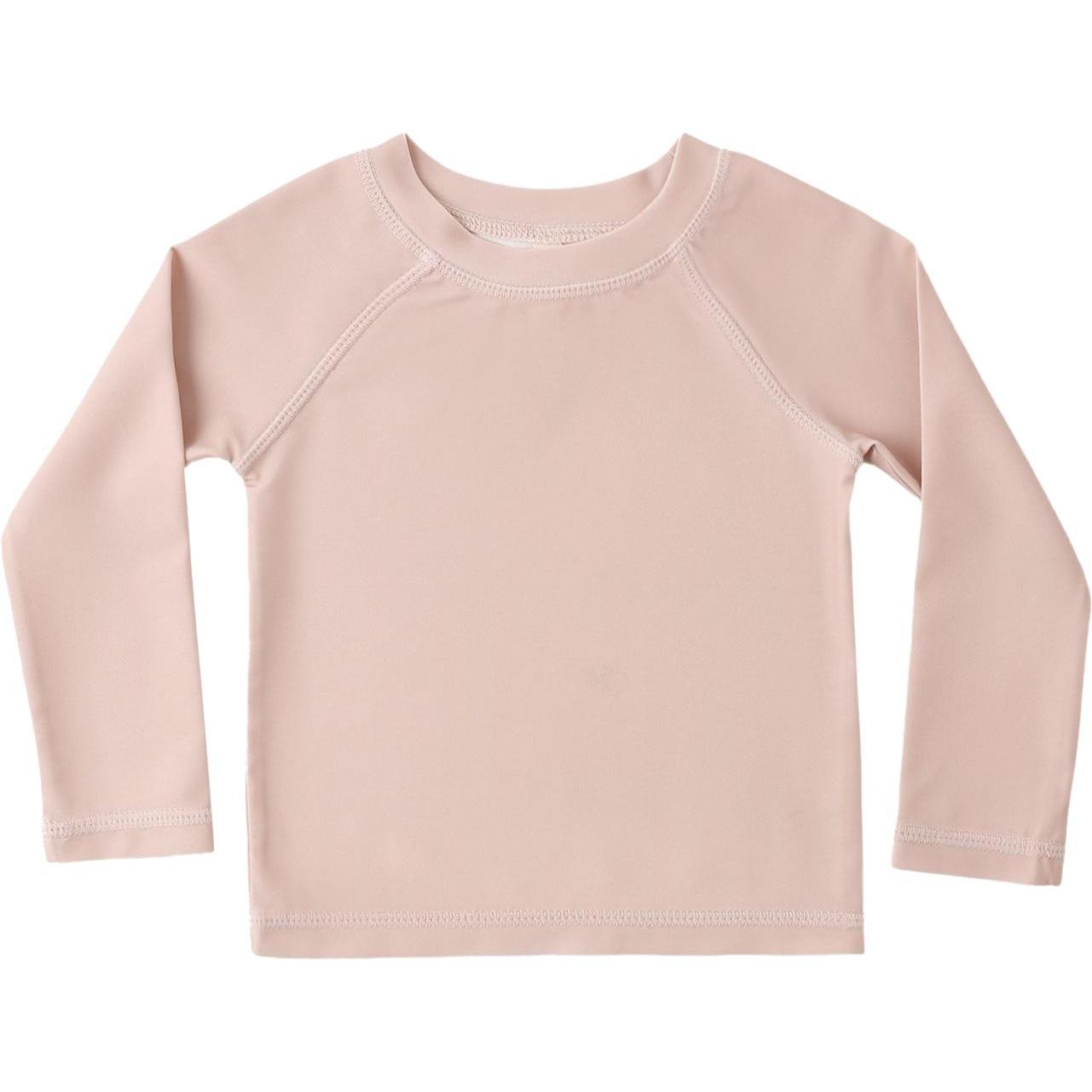 Quincy Mae Girls Rashguard || Blush