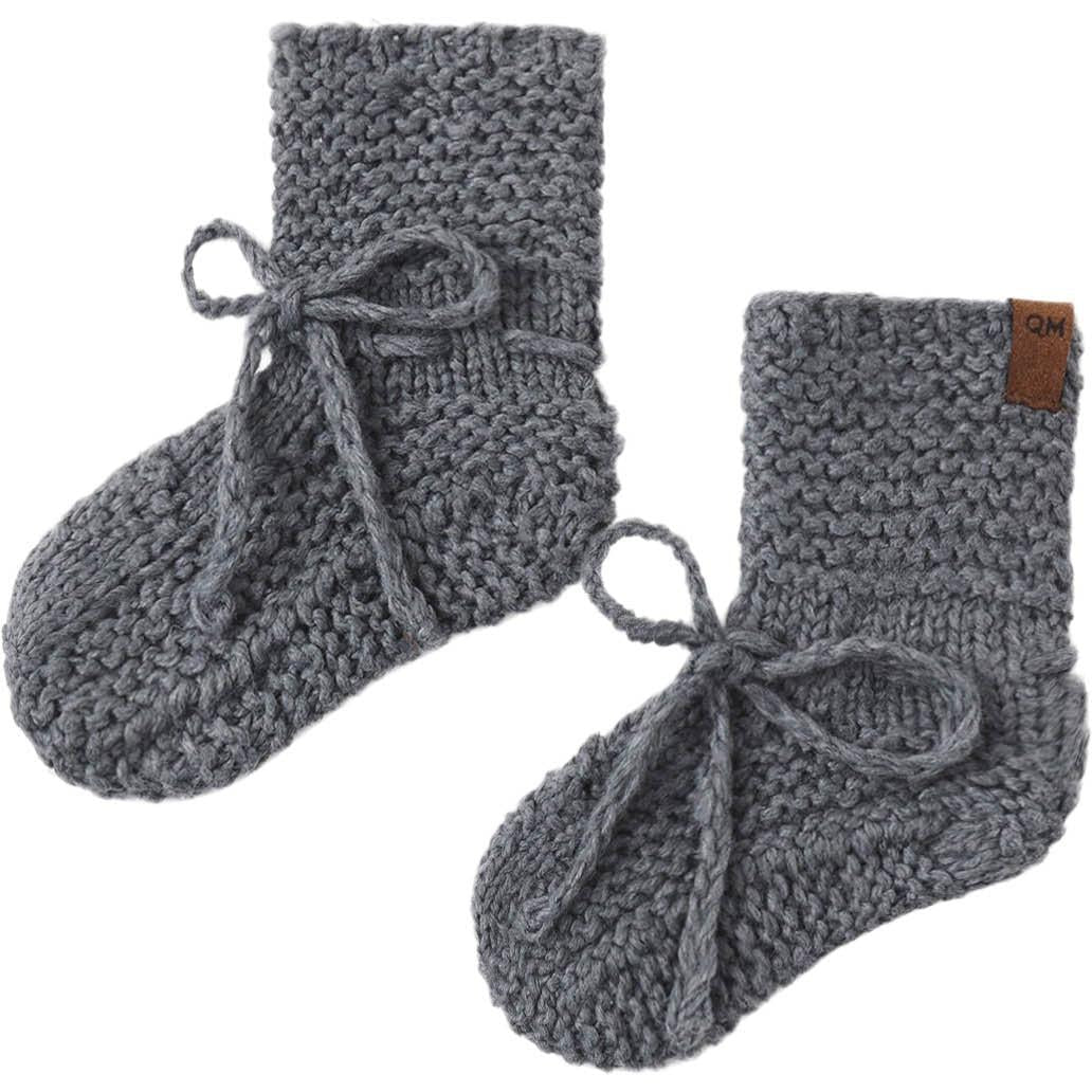 Quincy Mae Knit Booties || Midnight