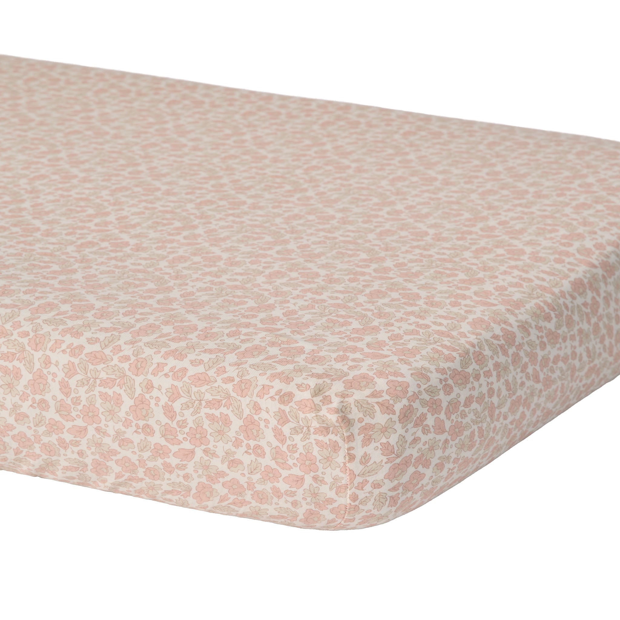 Quincy Mae Woven Crib Sheet || Pink Blossom