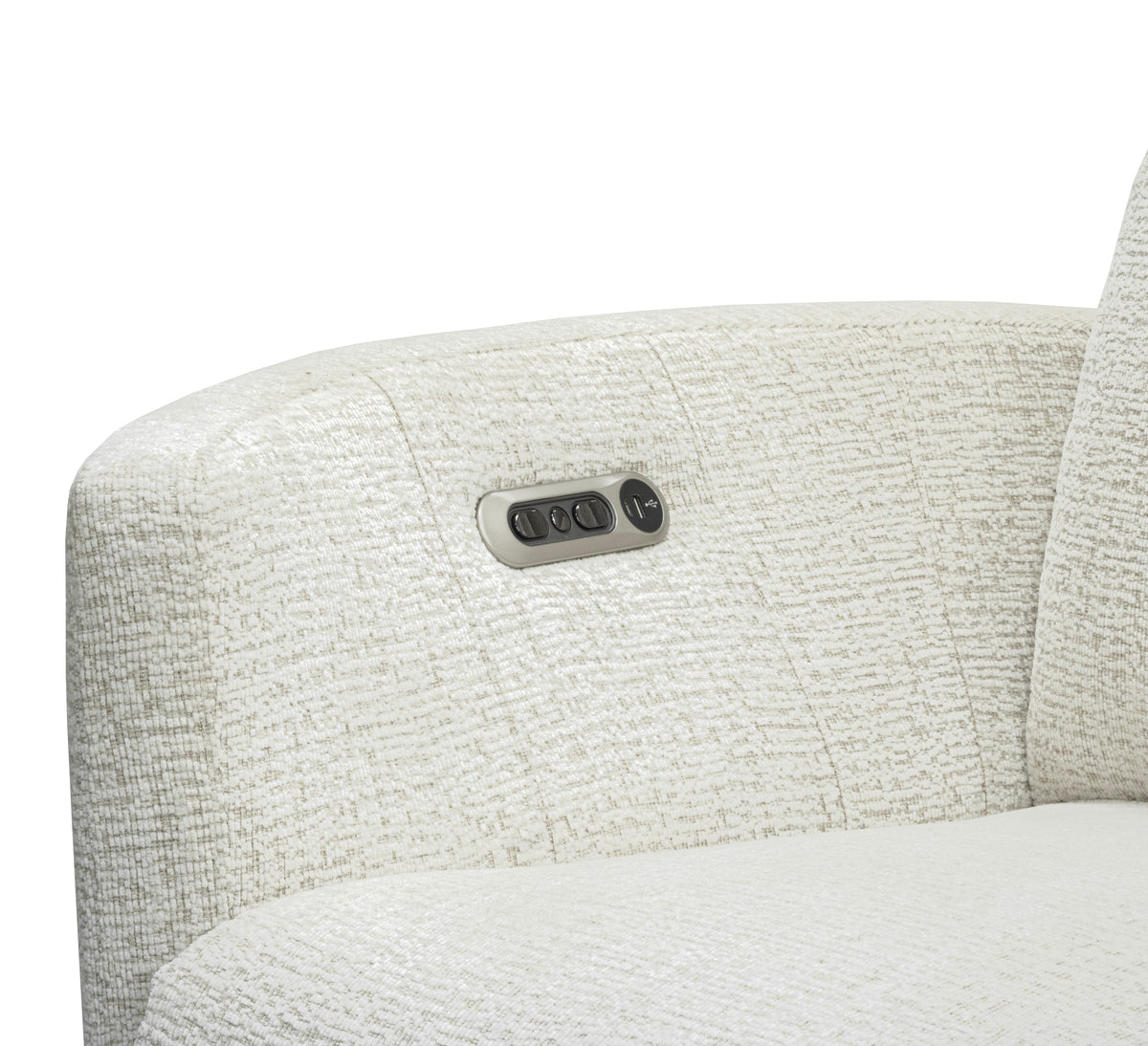 Range Power Recliner with Power Tilt Headrest & Lumbar Support - Richmond Cream