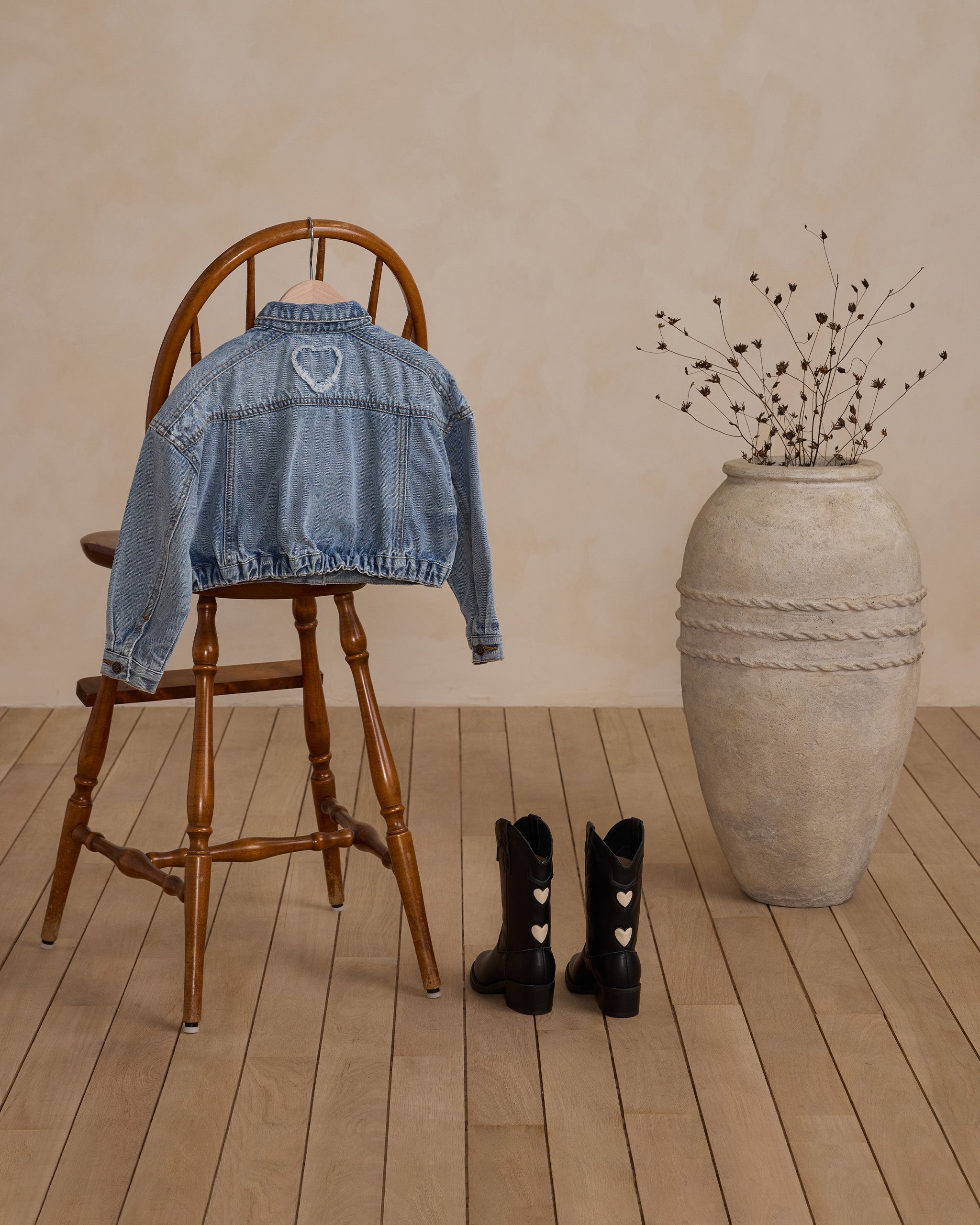 Rylee + Cru Denim Jacket - Light Washed Denim - Twinkle Twinkle Little One