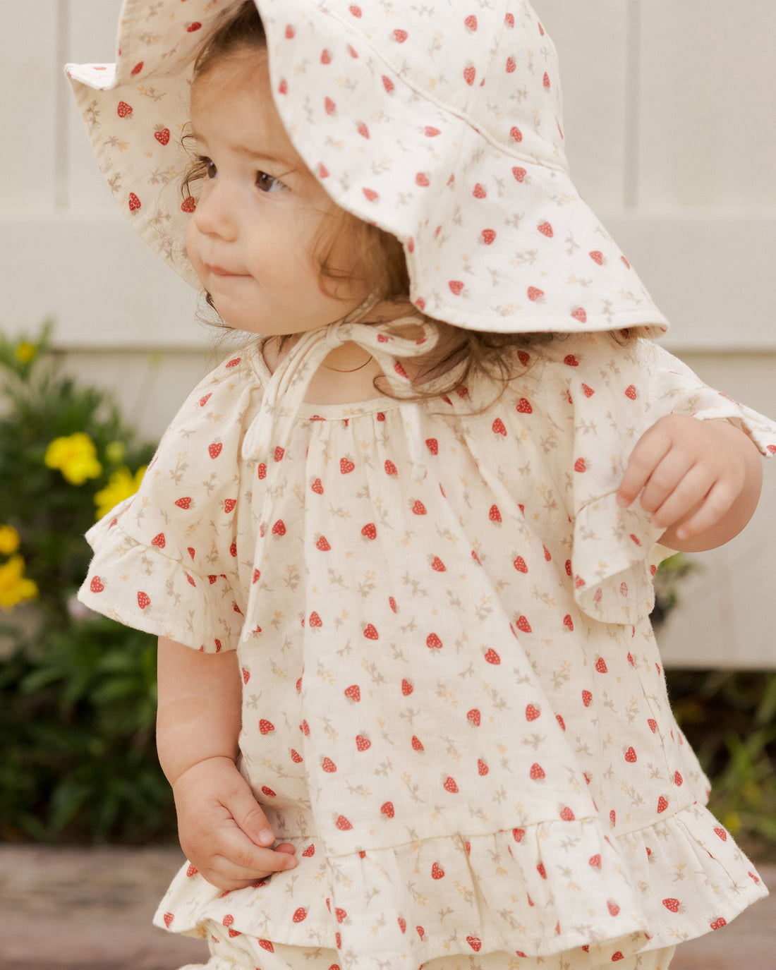 Butterfly Top + Bloomer Set - Strawberry Fields - Twinkle Twinkle Little One