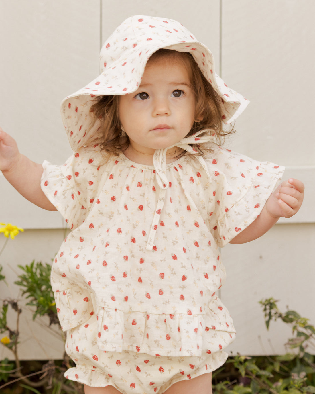 Butterfly Top + Bloomer Set - Strawberry Fields - Twinkle Twinkle Little One