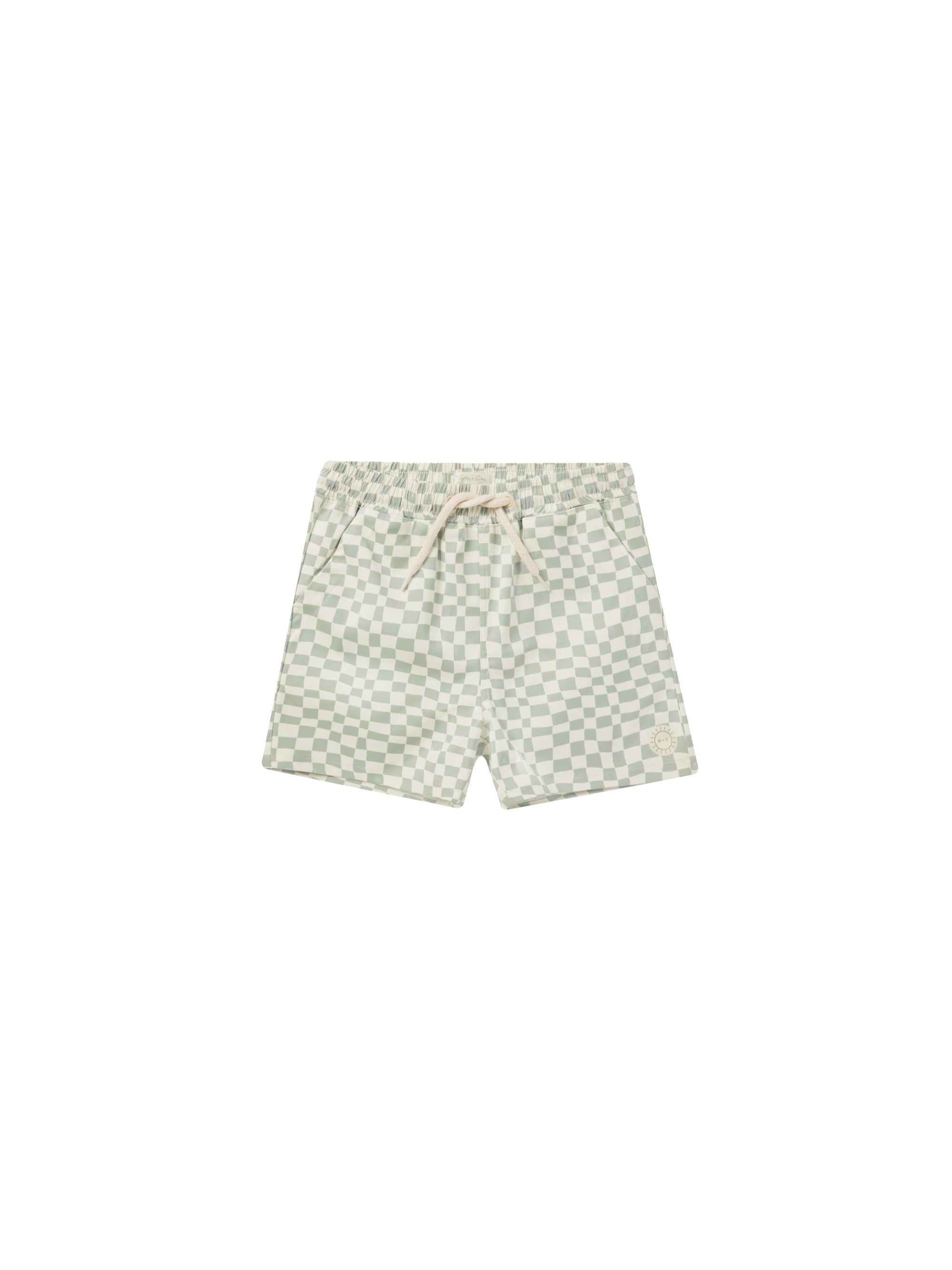 Boardshort - Seafoam Check - Twinkle Twinkle Little One
