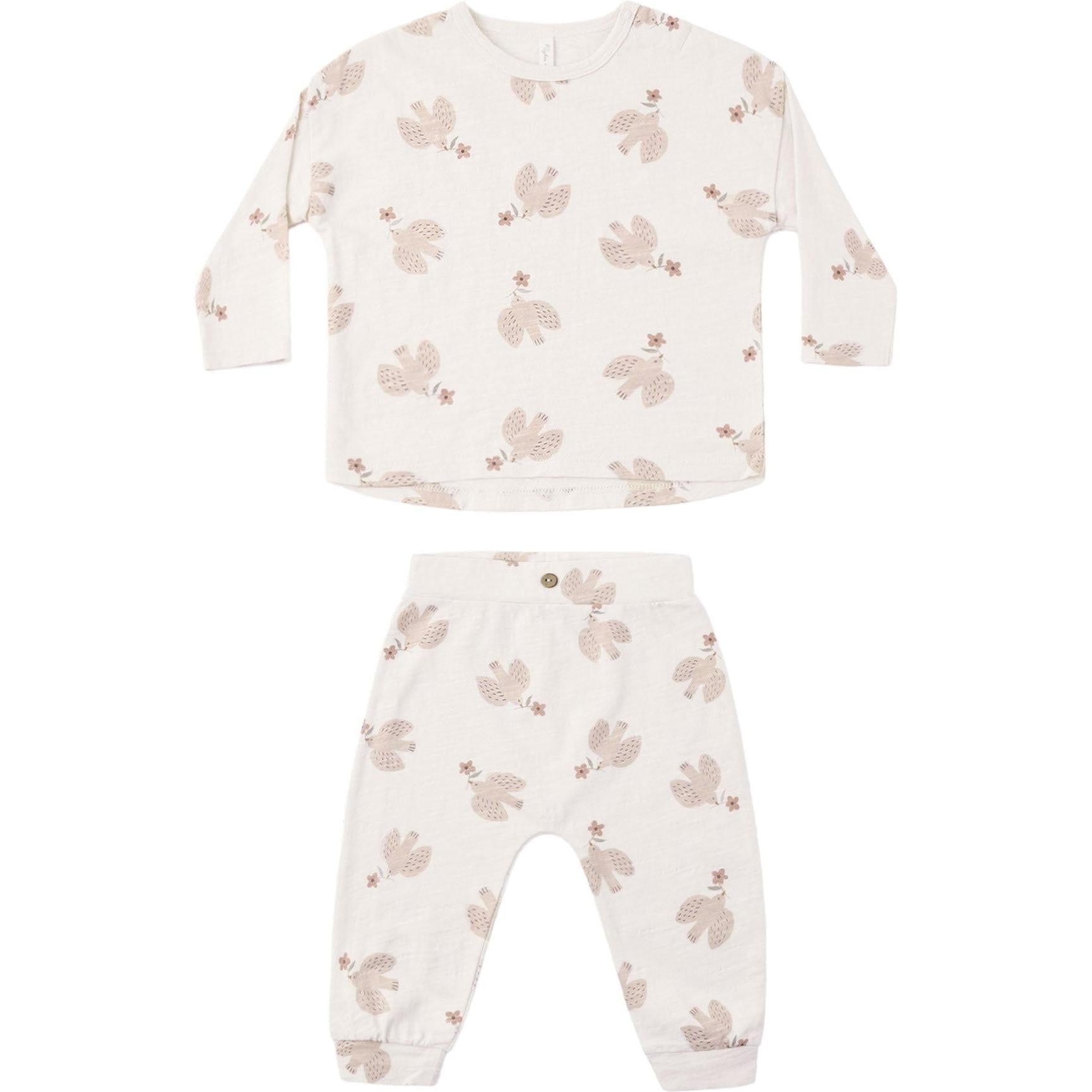 Rylee + Cru Long Sleeve Tee + Pant || Set Sparrows