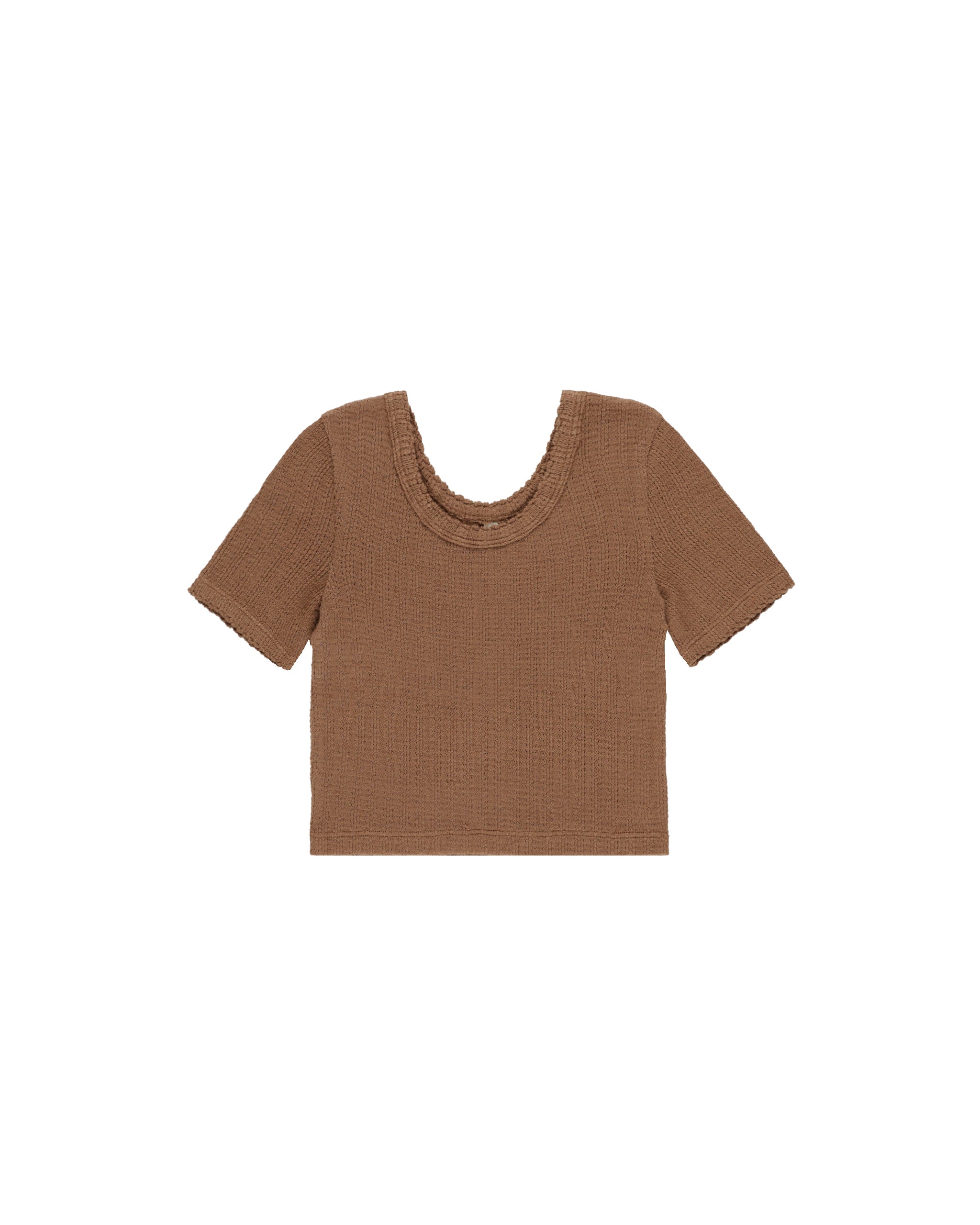 Scallop Tee || Saddle - Twinkle Twinkle Little One