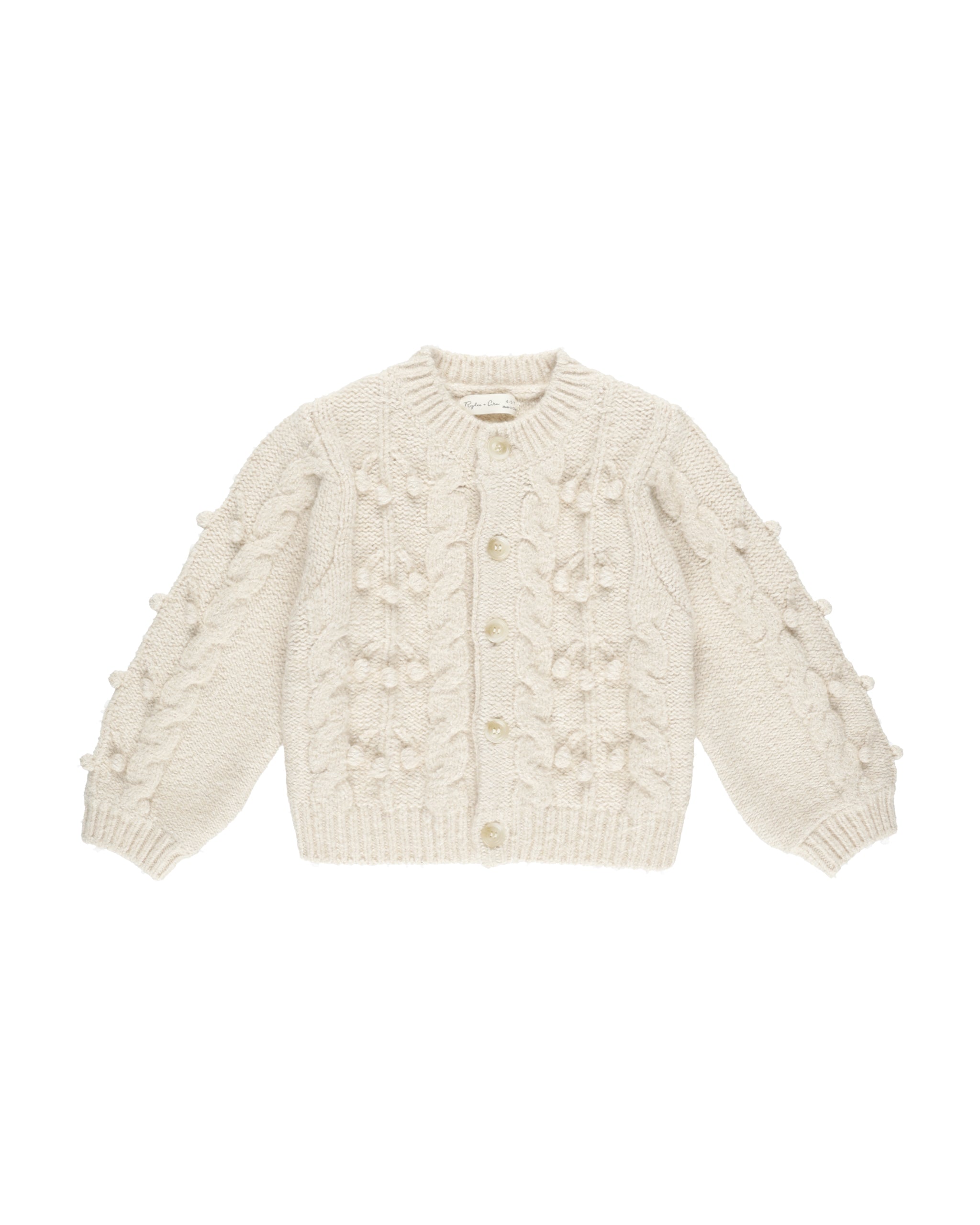 Bobble Cardigan || Natural - Twinkle Twinkle Little One