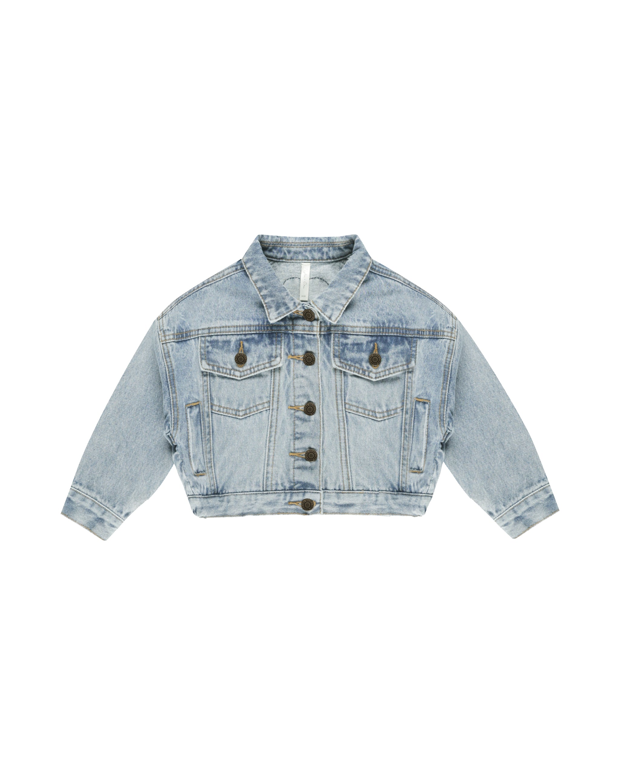 Rylee + Cru Denim Jacket - Light Washed Denim - Twinkle Twinkle Little One