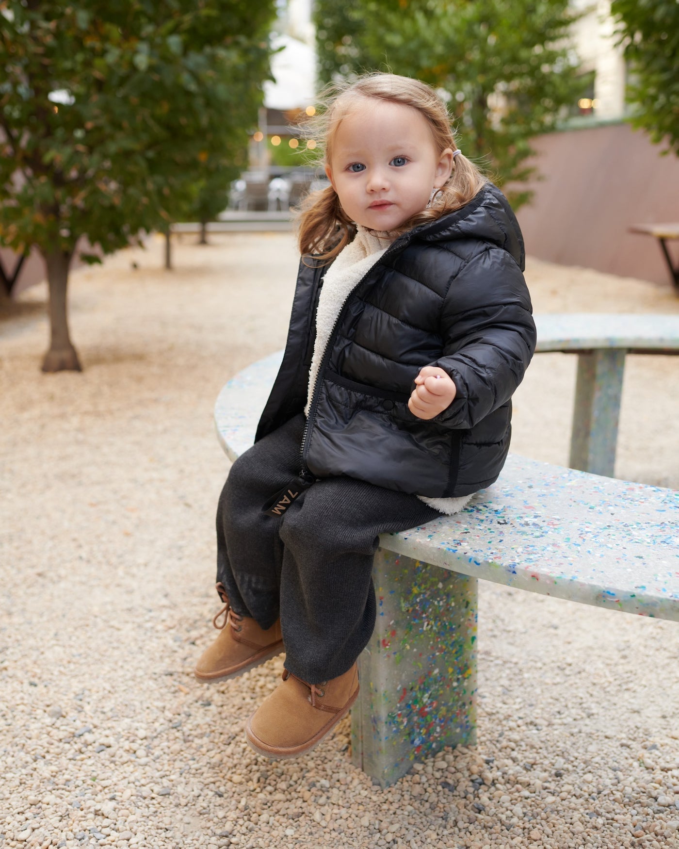 Roll Me Up Puffer-Black - Twinkle Twinkle Little One