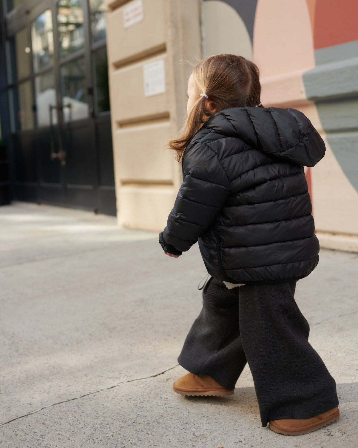 Roll Me Up Puffer-Black - Twinkle Twinkle Little One