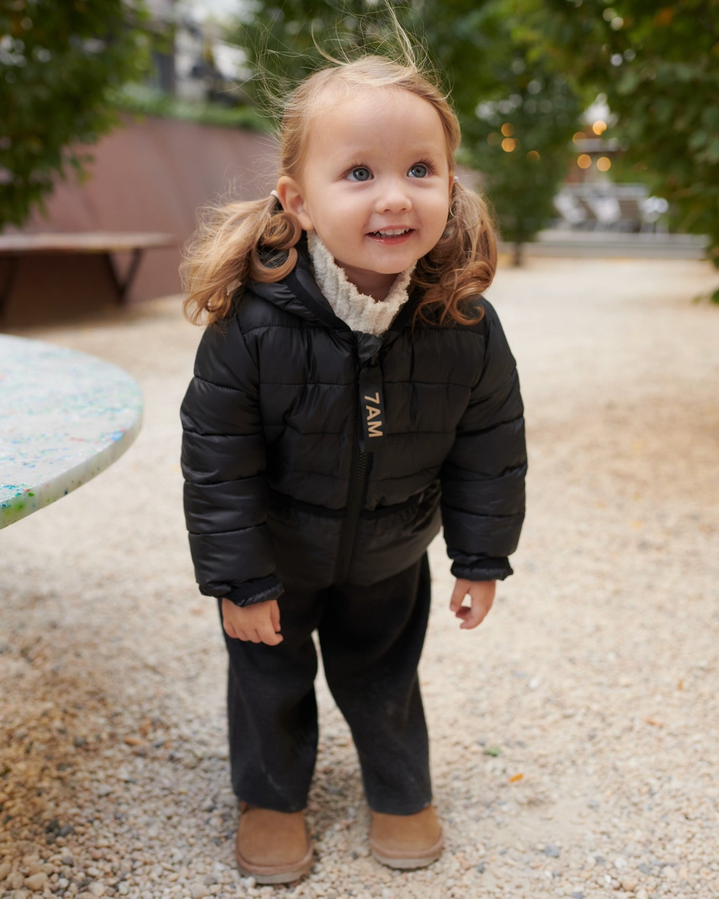 Roll Me Up Puffer-Black - Twinkle Twinkle Little One