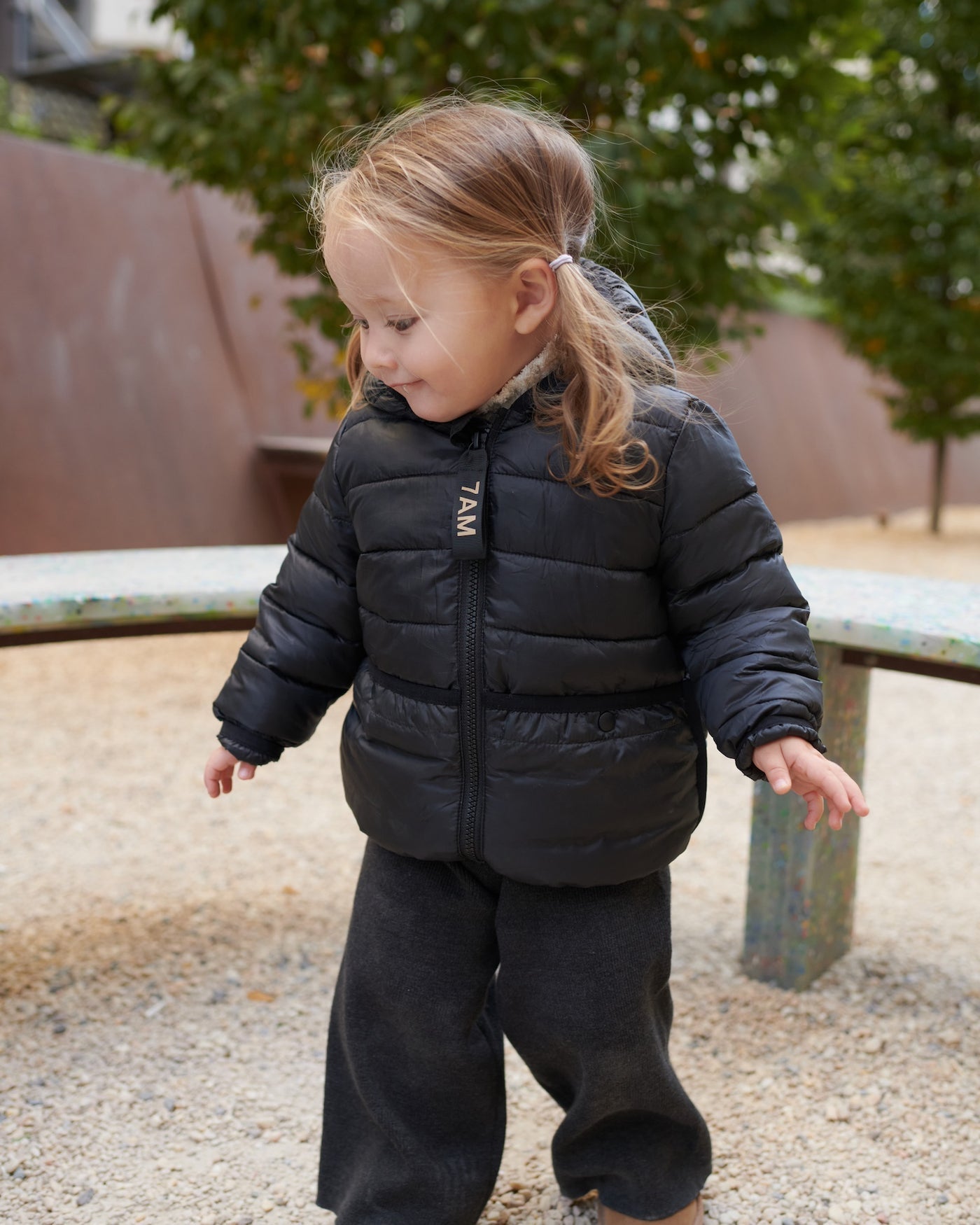 Roll Me Up Puffer-Black - Twinkle Twinkle Little One