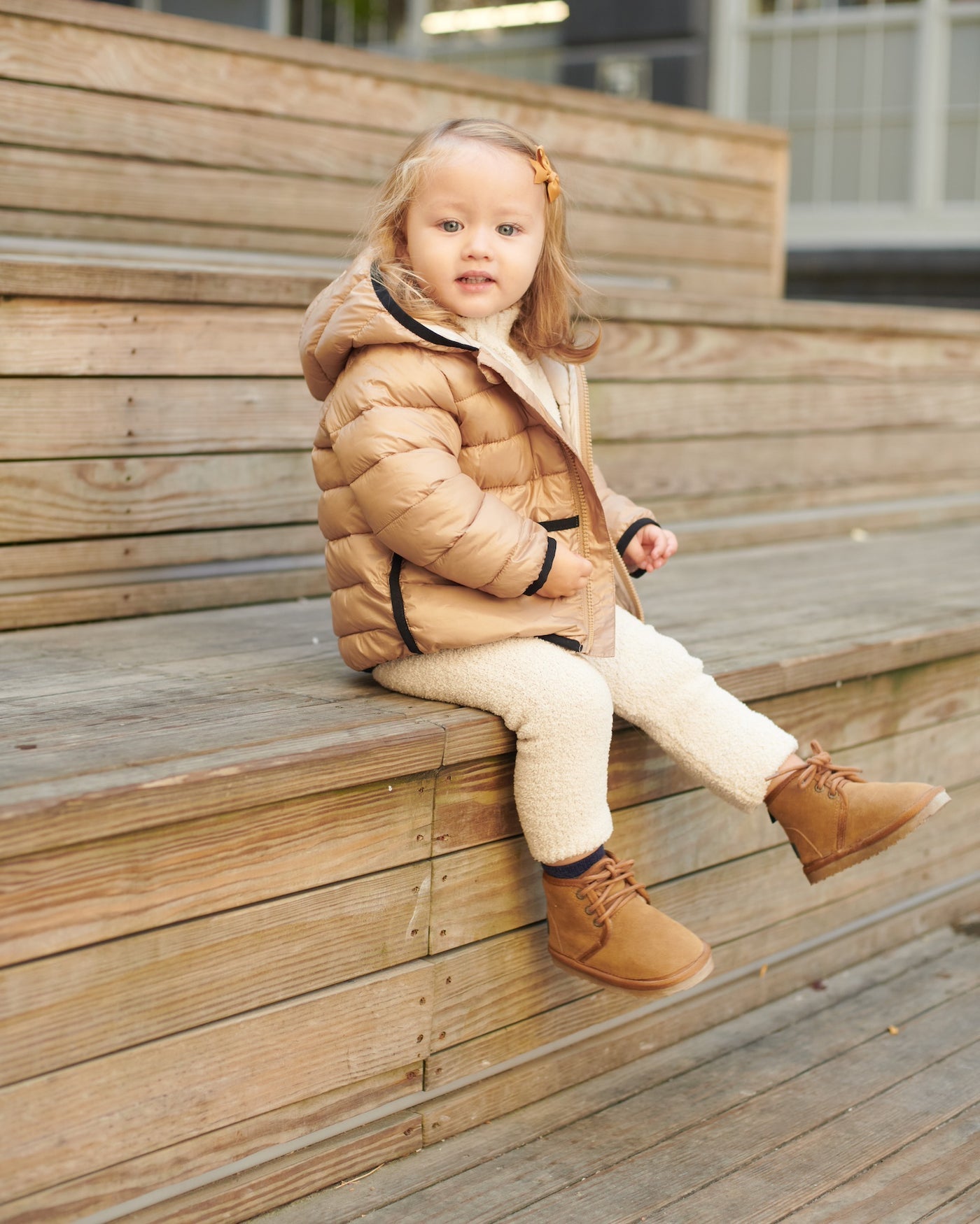 Roll Me Puffer-Tan Ecru - Twinkle Twinkle Little One