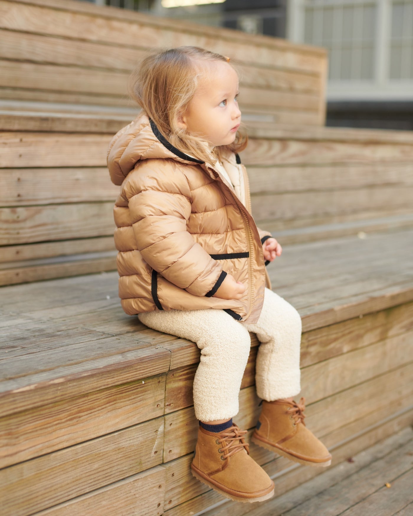 Roll Me Puffer-Tan Ecru - Twinkle Twinkle Little One