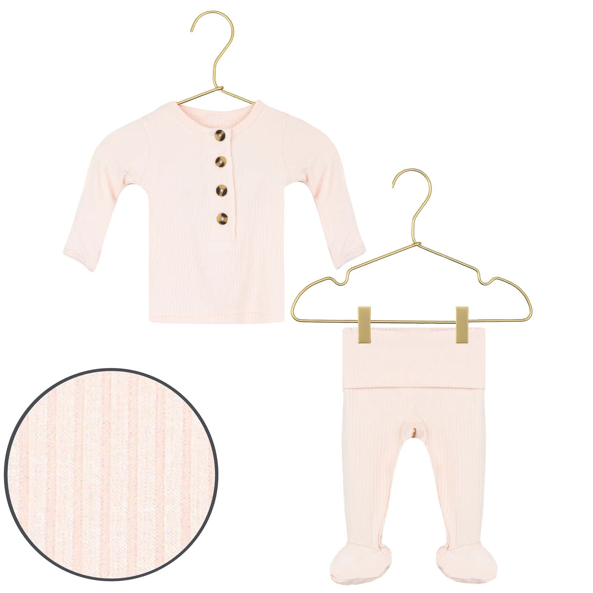 Lou Lou & Company Rosie Ribbed Top, Bottoms + Headband Set - Twinkle Twinkle Little One